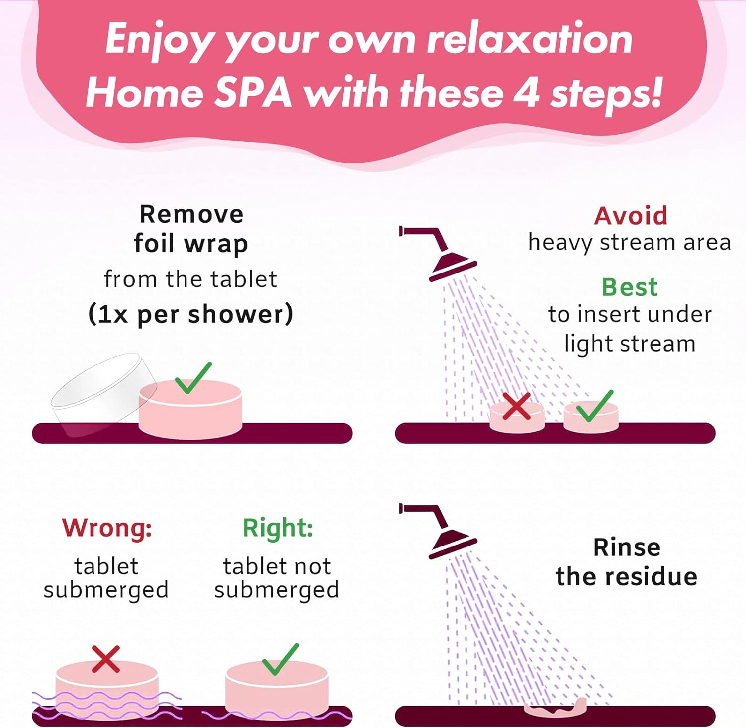 Multi-Scent Aromatherapy Shower Steamers Set (15 Pack)