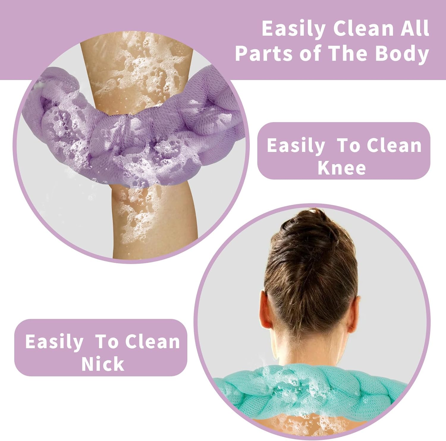 Stretchable Back Loofah Strap
