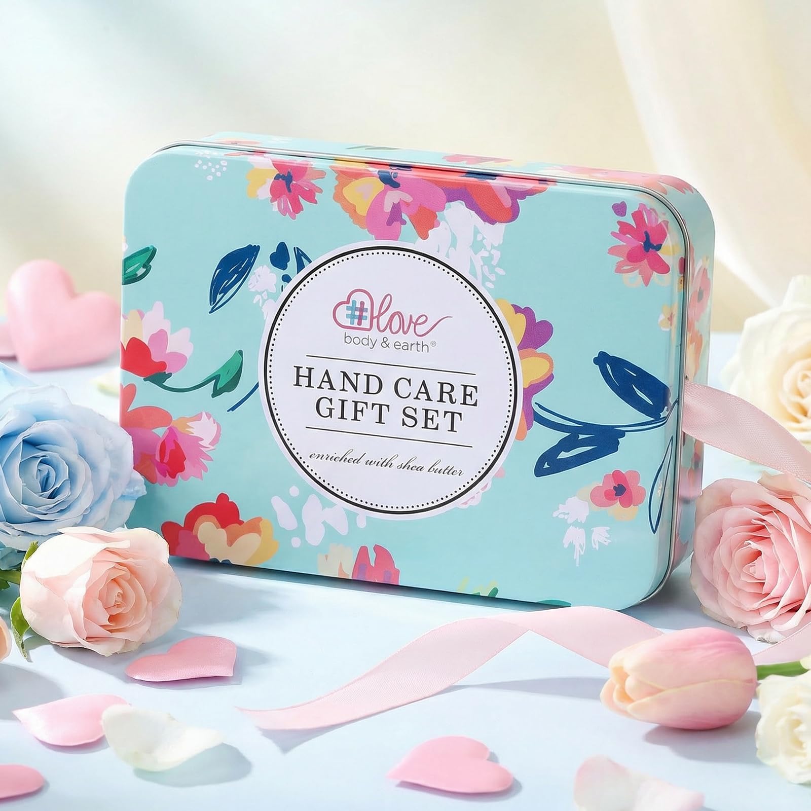 Body And Earth Love Hand Cream Gift Set for Women, Hand Lotion Sets for Easter Gifts