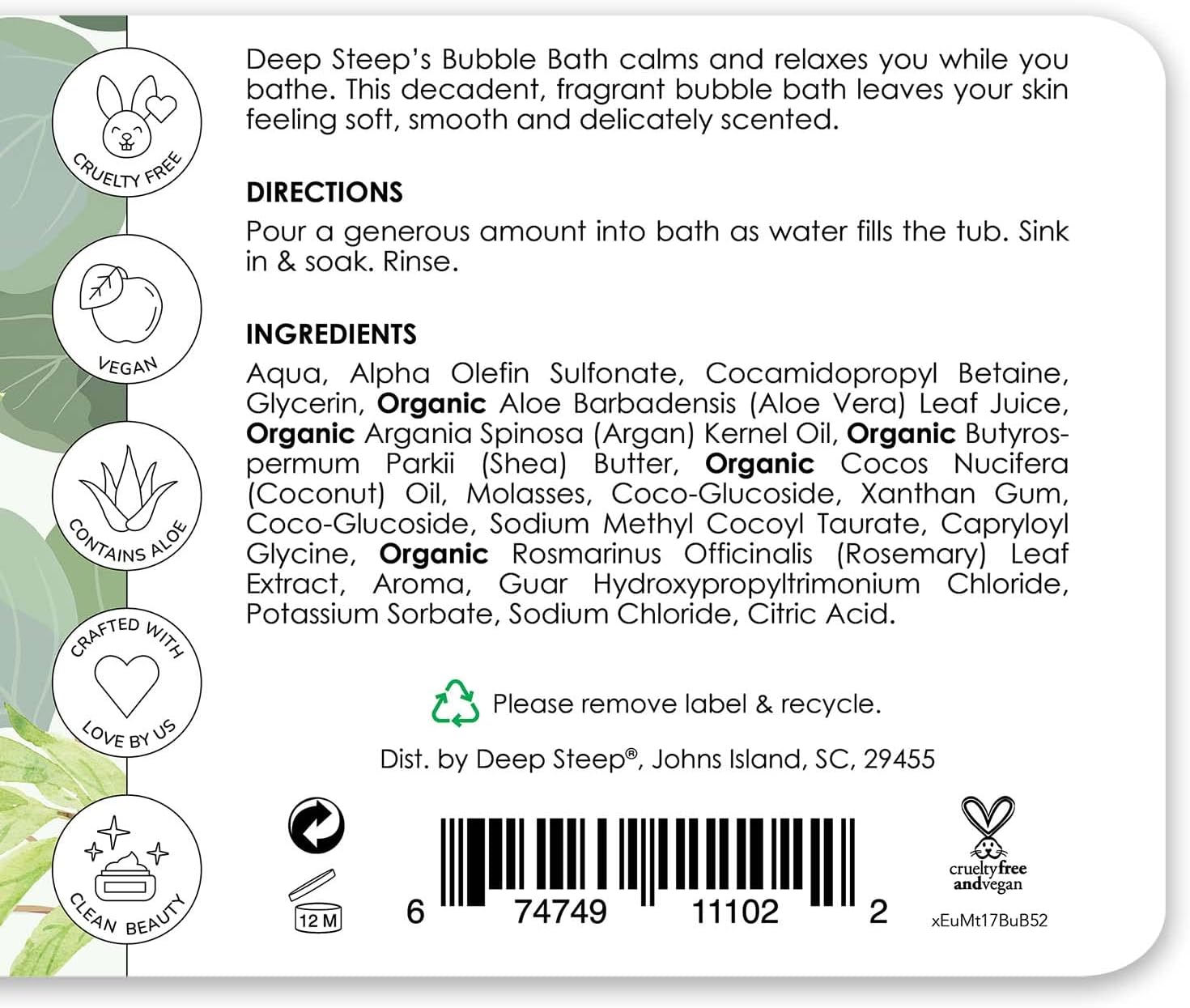 Vanilla Coconut Nourishing Bubble Bath (2-Pack)