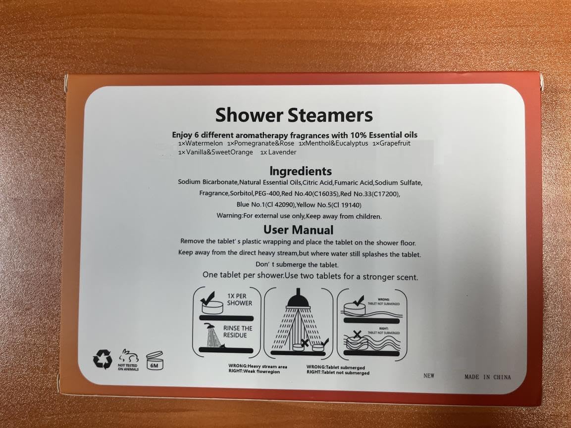 Shower Steamer Set (6-Pack)