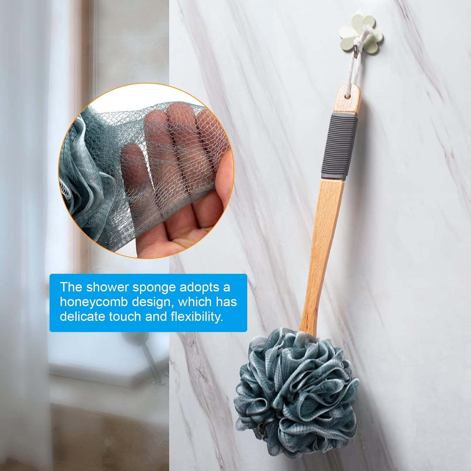 Loofah Back Scrubber Set