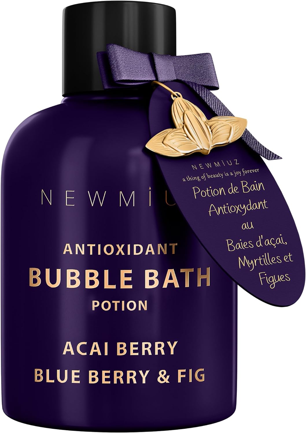 Antioxidant Bubble Bath - Luxury Long Lasting Bubble Bath - SweetAcai Berry Blueberry Fig Essential Oils Detox Hydrating Relaxing Stress Relief - Self Care Spa Gift for Women Birthday Gifts Christmas