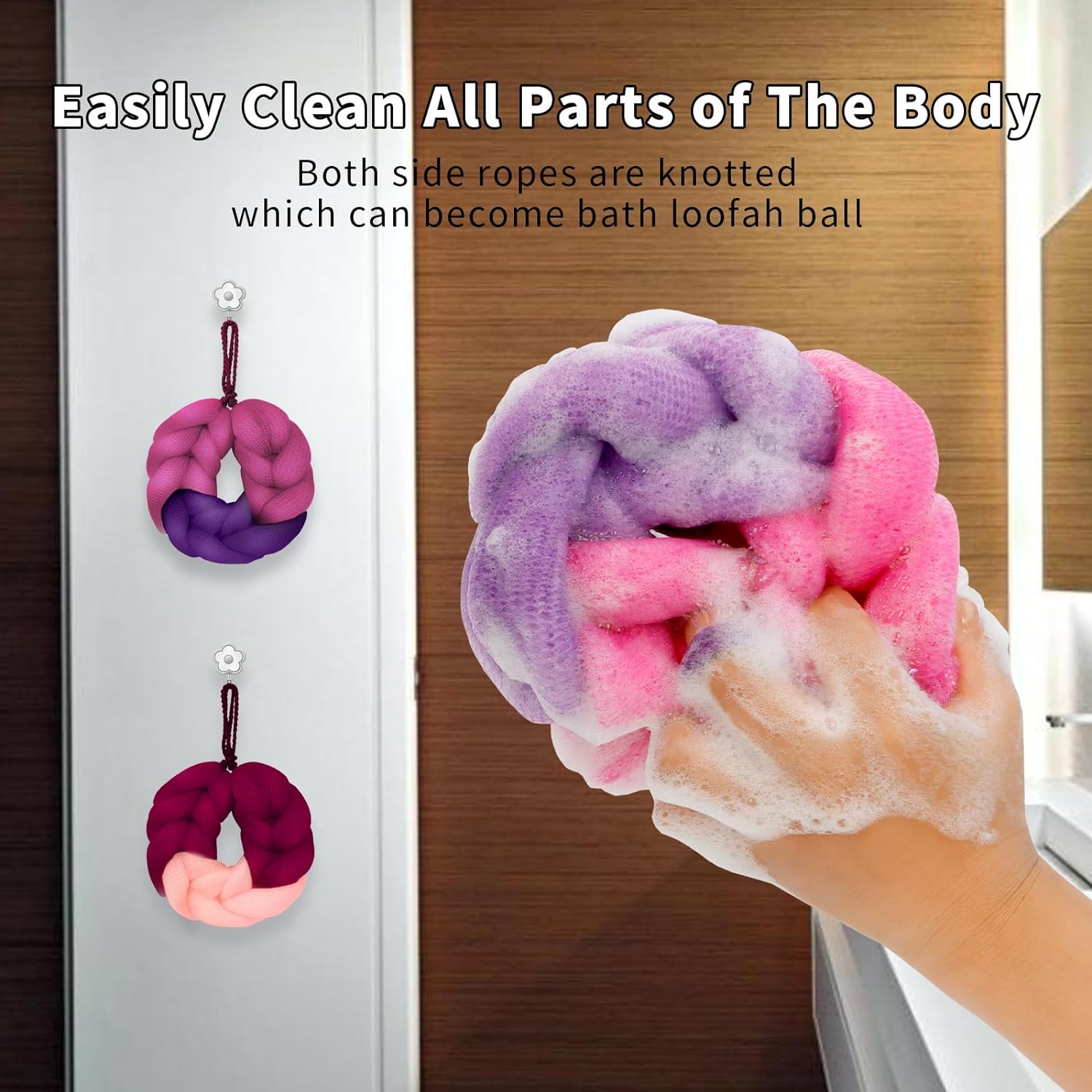 Stretchable Back Loofah Strap