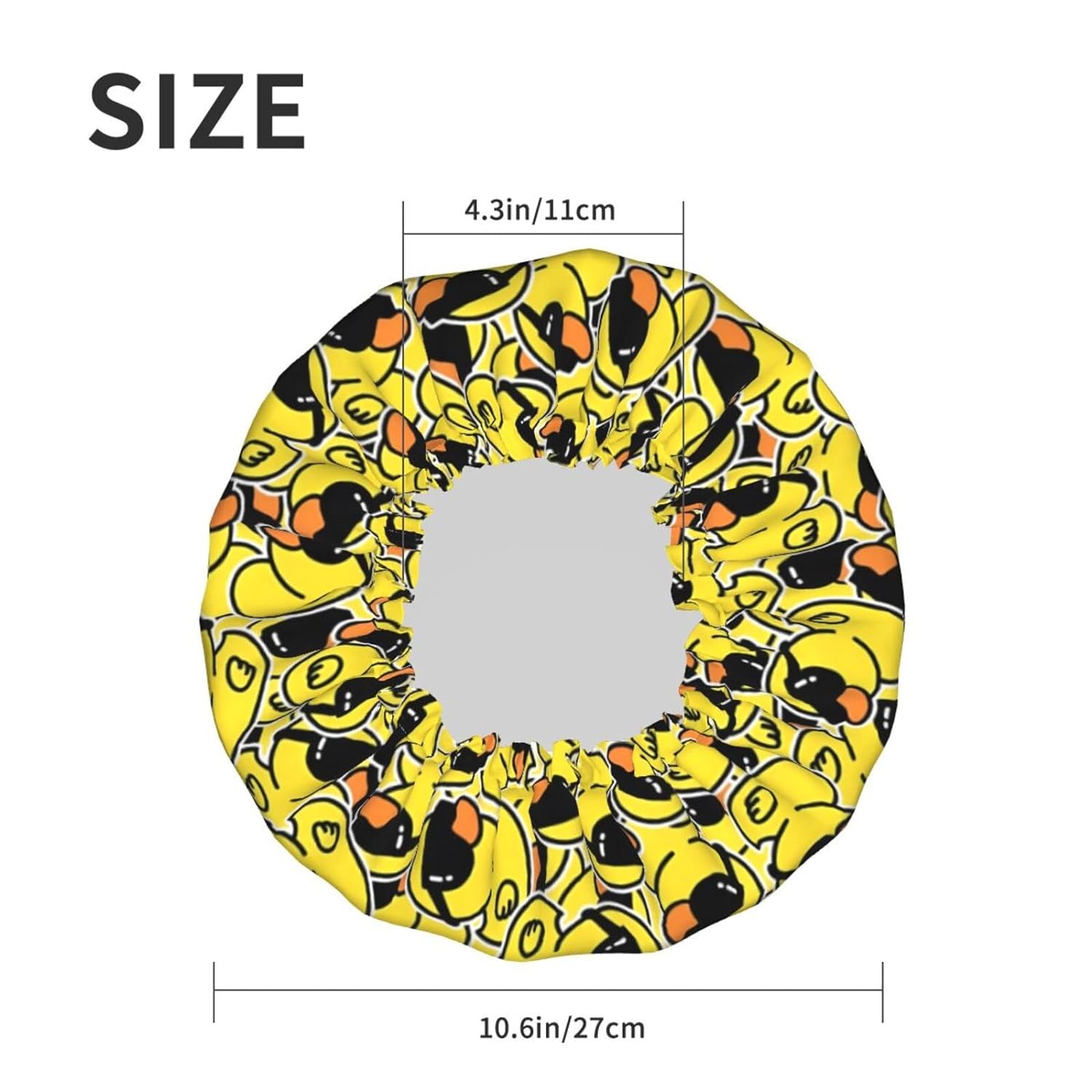 Double-Layer Waterproof Shower Cap