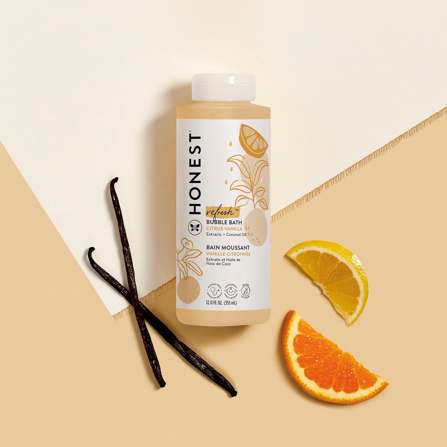 Citrus Vanilla Gentle Bubble Bath (Tear-Free Formula)