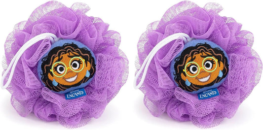 Disney Encanto Mirabel 2 Piece Loofah Set – Kids Bath & Shower Body Scrubber Sponge