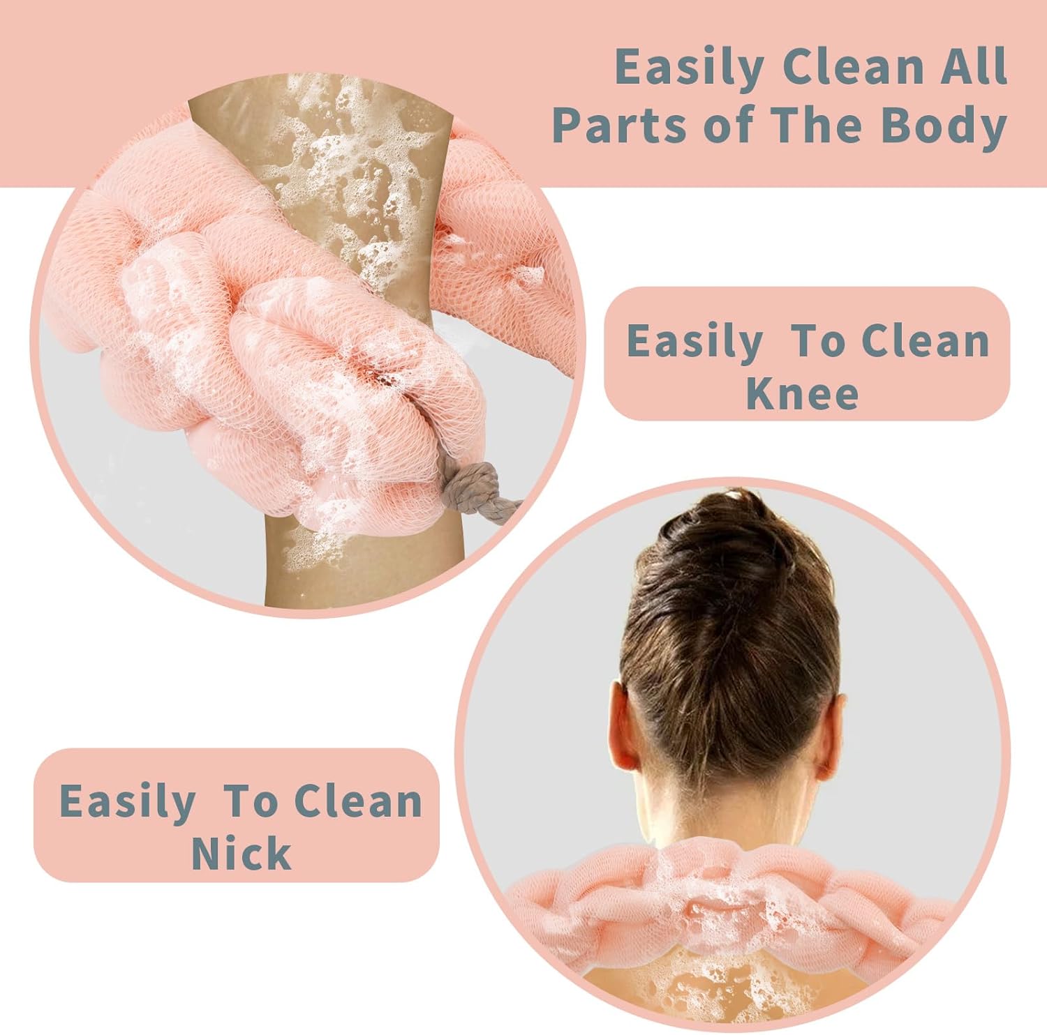 Stretchable Back Loofah Strap