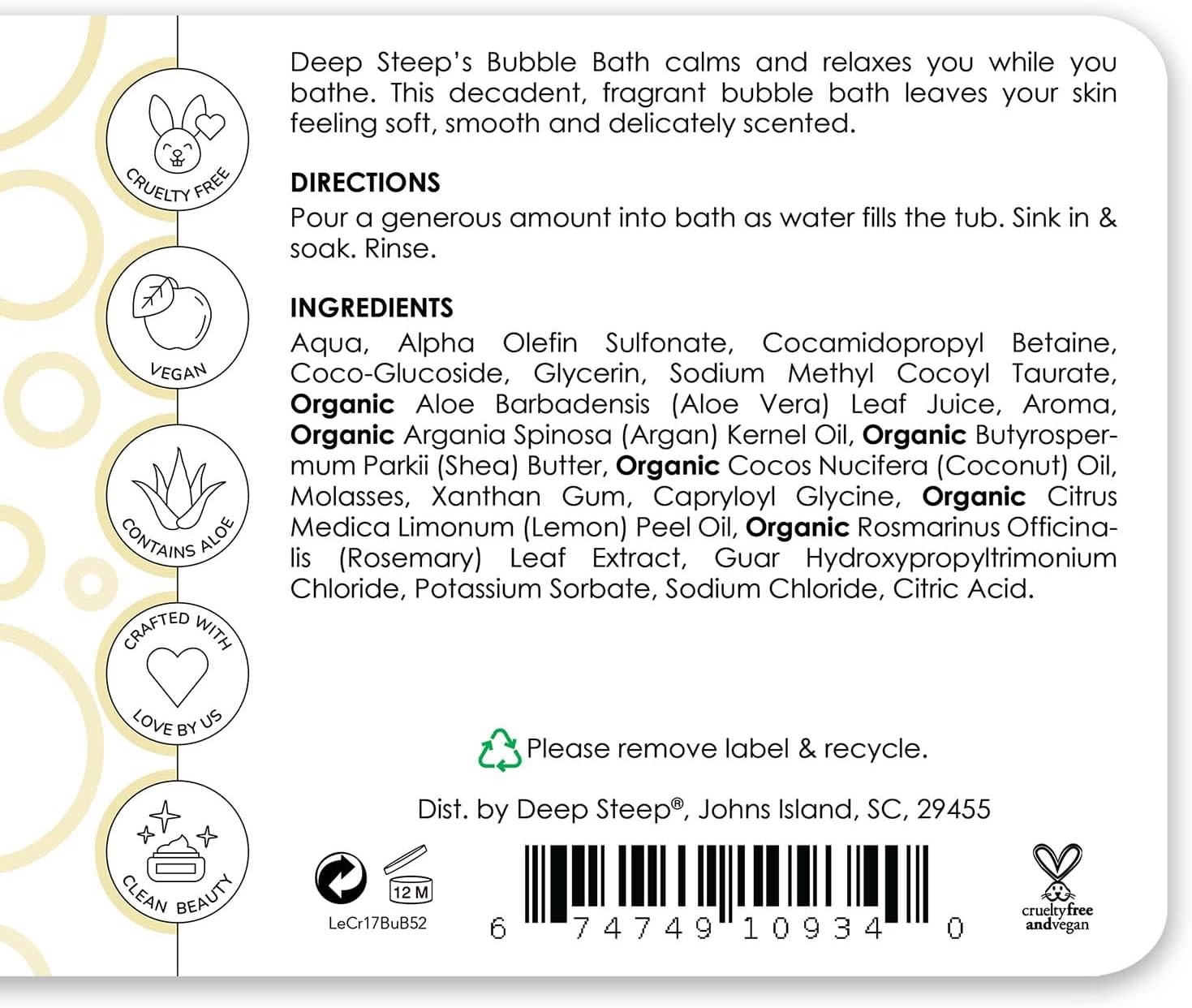 Vanilla Coconut Nourishing Bubble Bath (2-Pack)