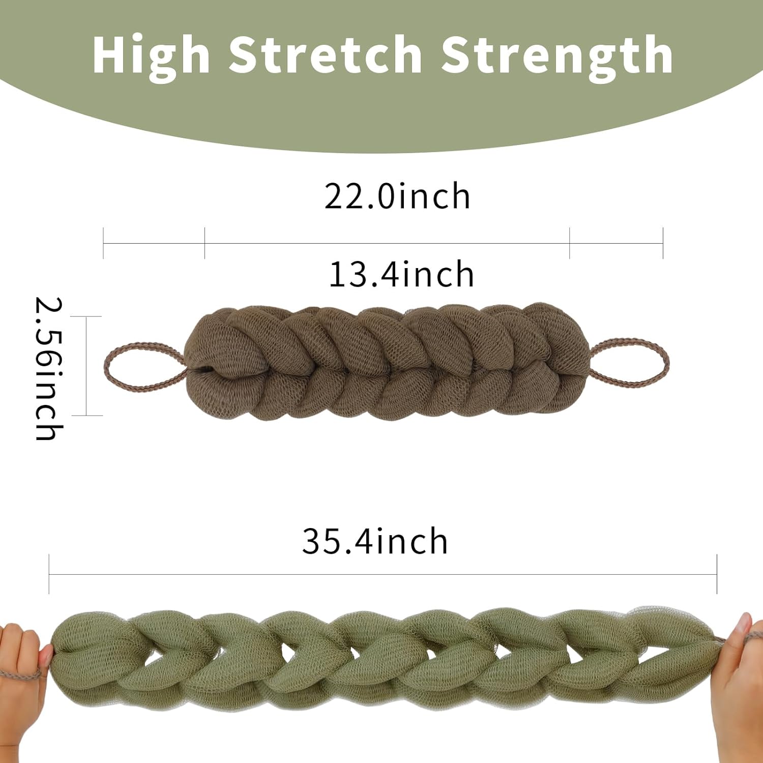 Stretchable Back Loofah Strap
