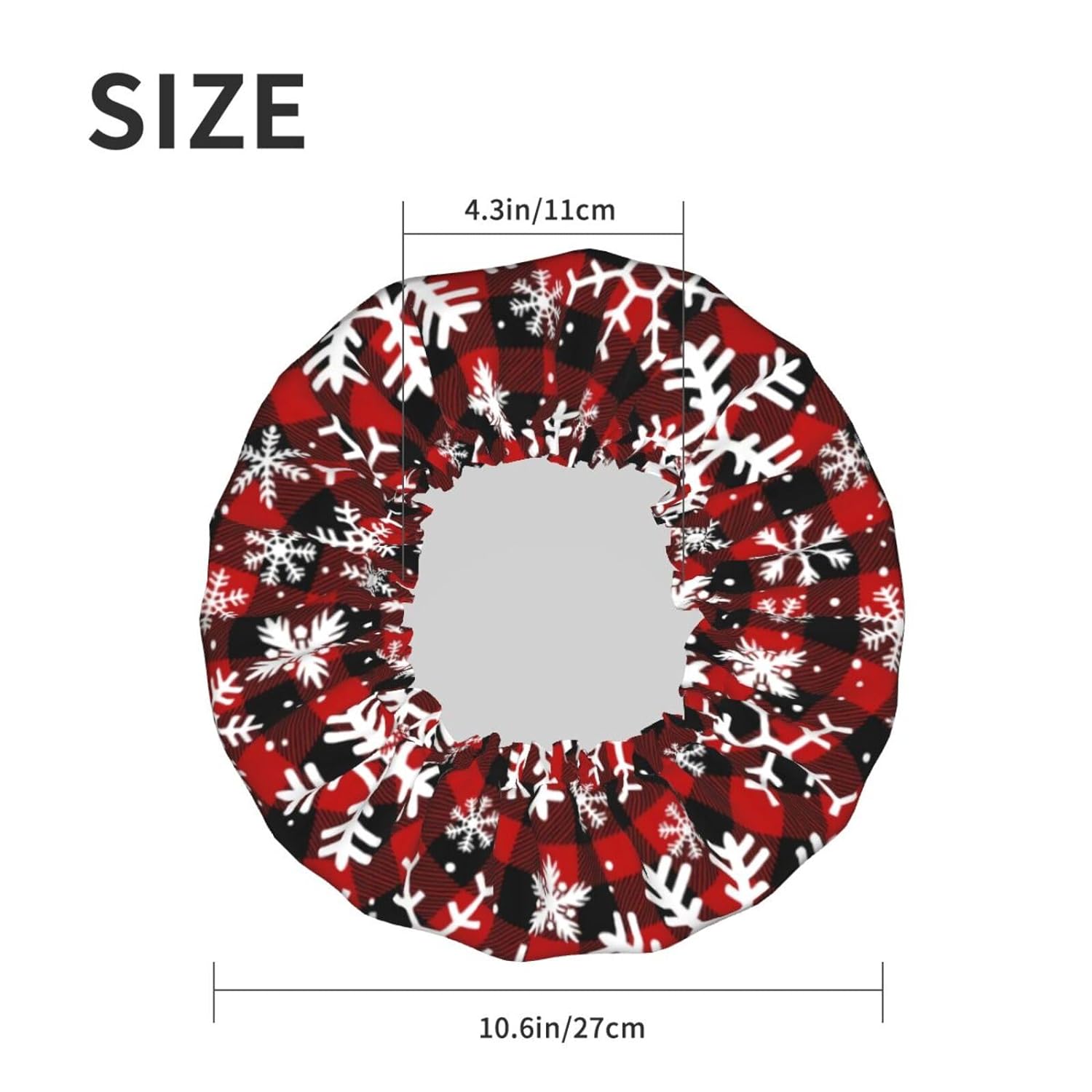 Double-Layer Waterproof Shower Cap