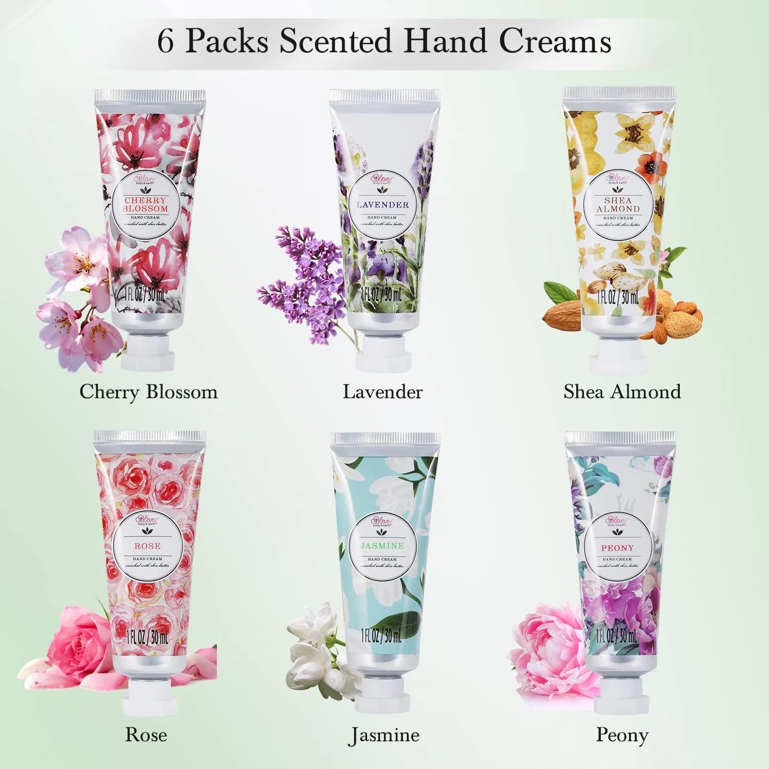 Body And Earth Love Hand Cream Gift Set for Women, Hand Lotion Sets for Easter Gifts
