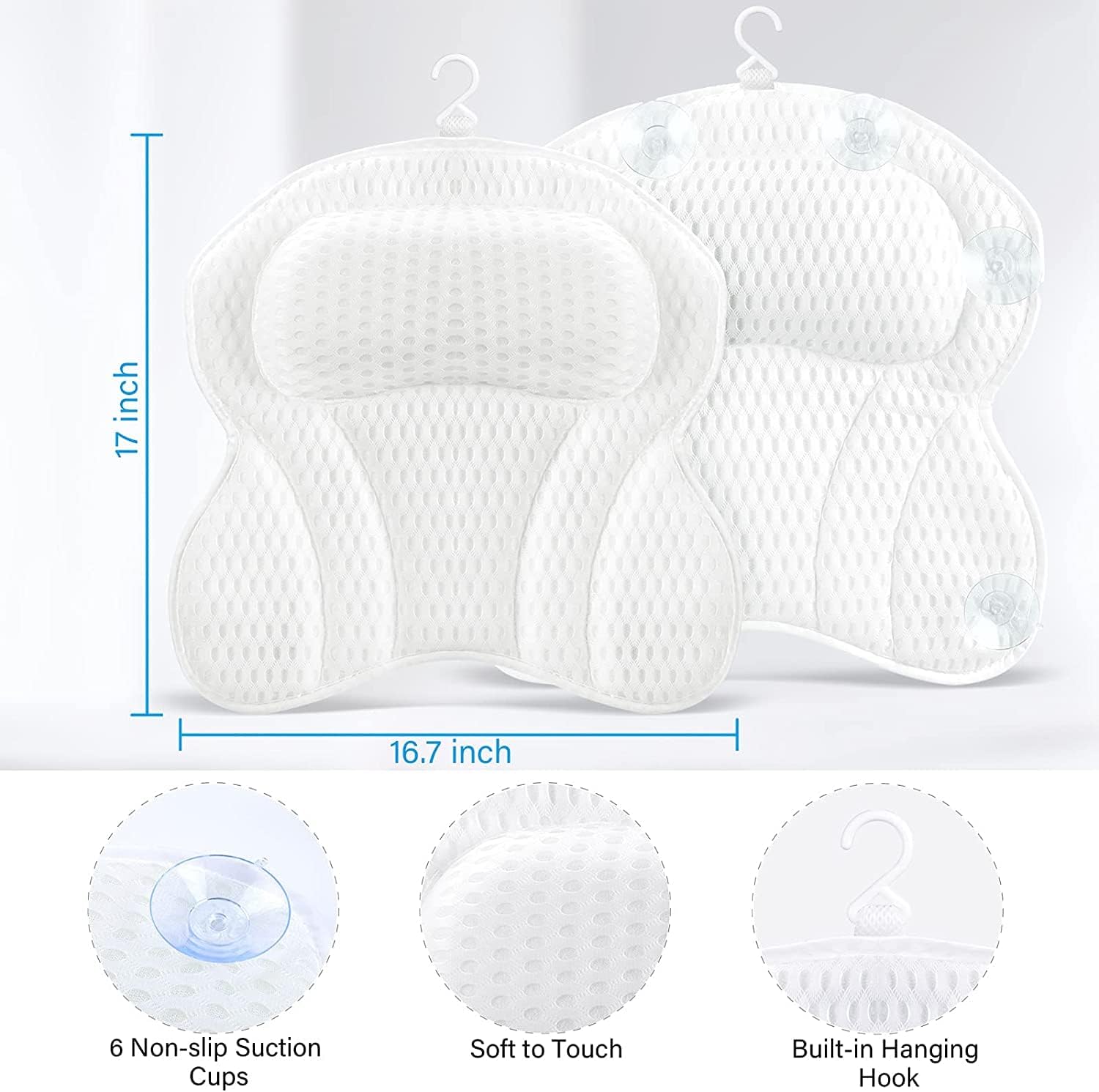 Ergonomic Bath Pillow