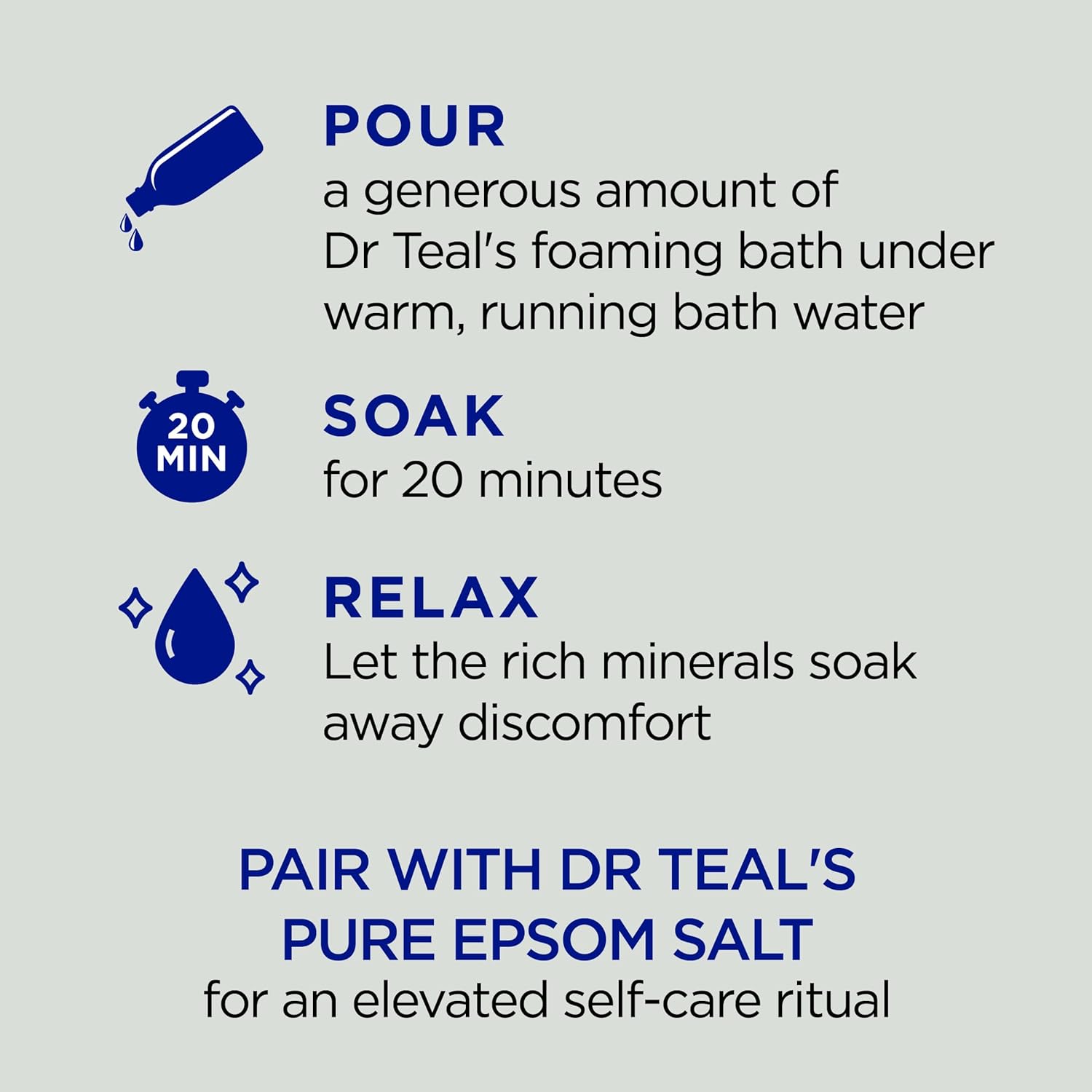 Dr Teal's Foaming Bath with Pure Epsom Salt, Sleep Blend with Melatonin, Lavender & Chamomile Essential Oils, 34 fl oz (Pack of 4) (Packaging May Vary)