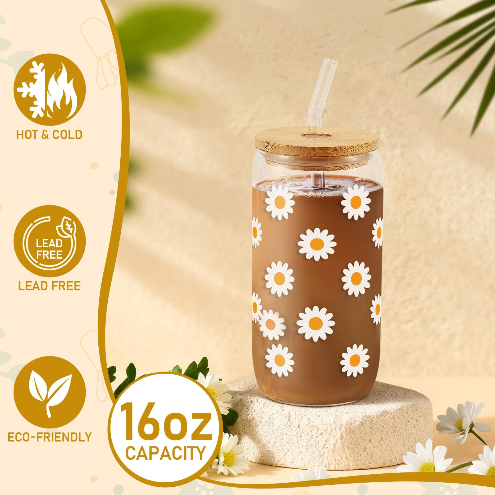Comfort & Joy Gift Box for Women with Daisy Cup and Cozy Blanket