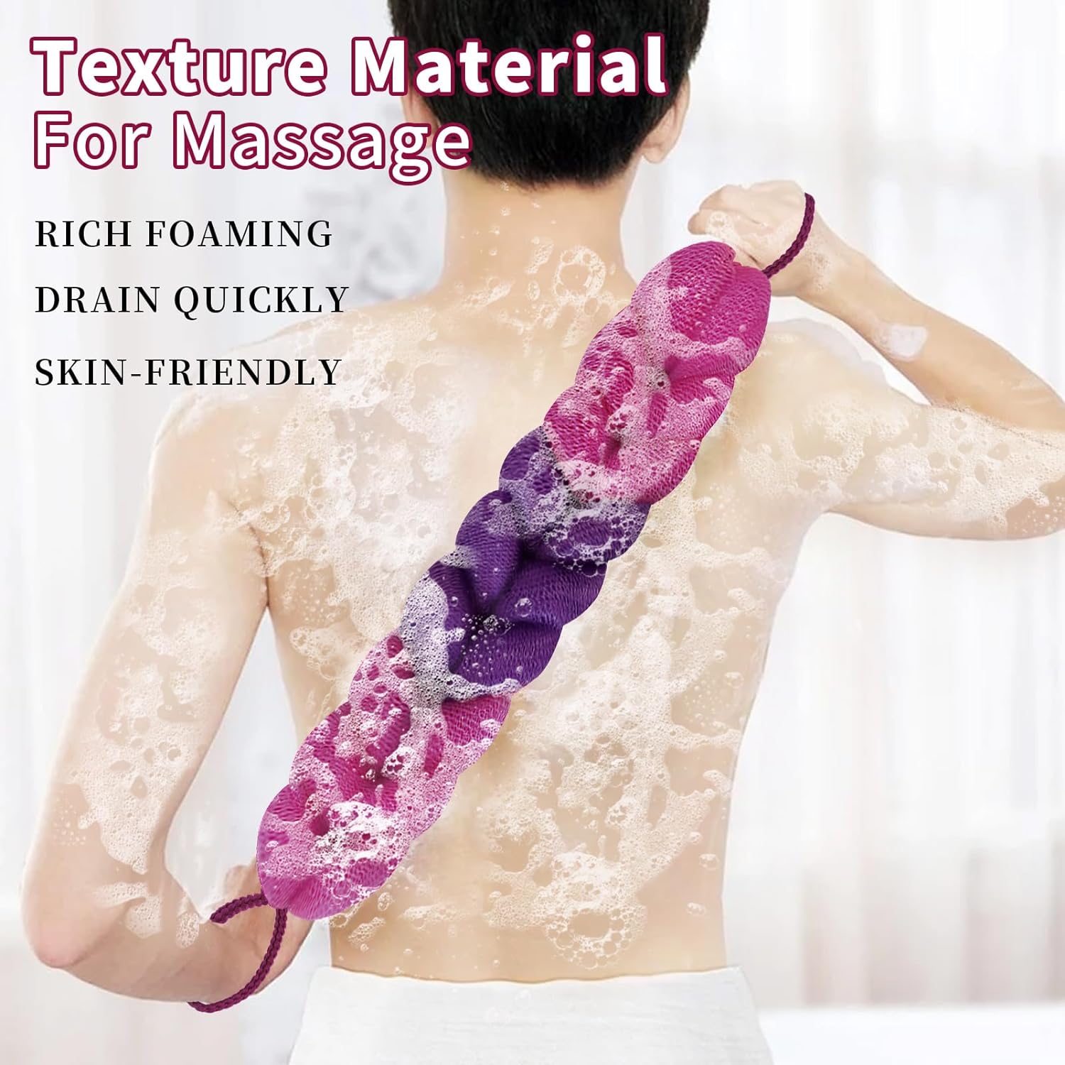 Stretchable Back Loofah Strap