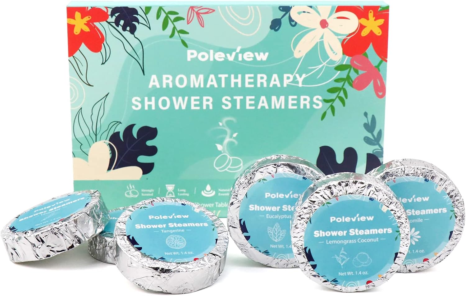 Multi-Scent Aromatherapy Shower Steamers Set (15 Pack)