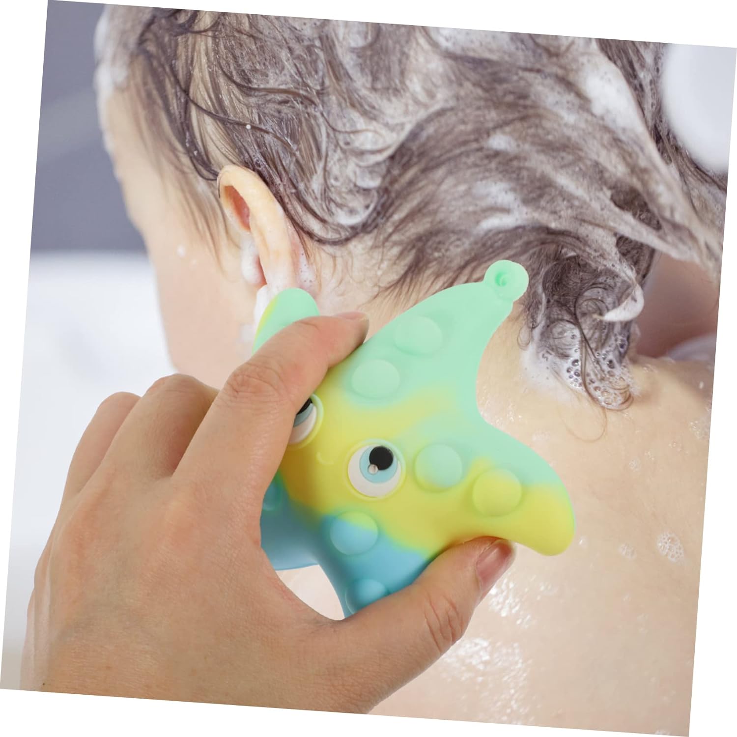 Cute Silicone Bath Scrubber Set