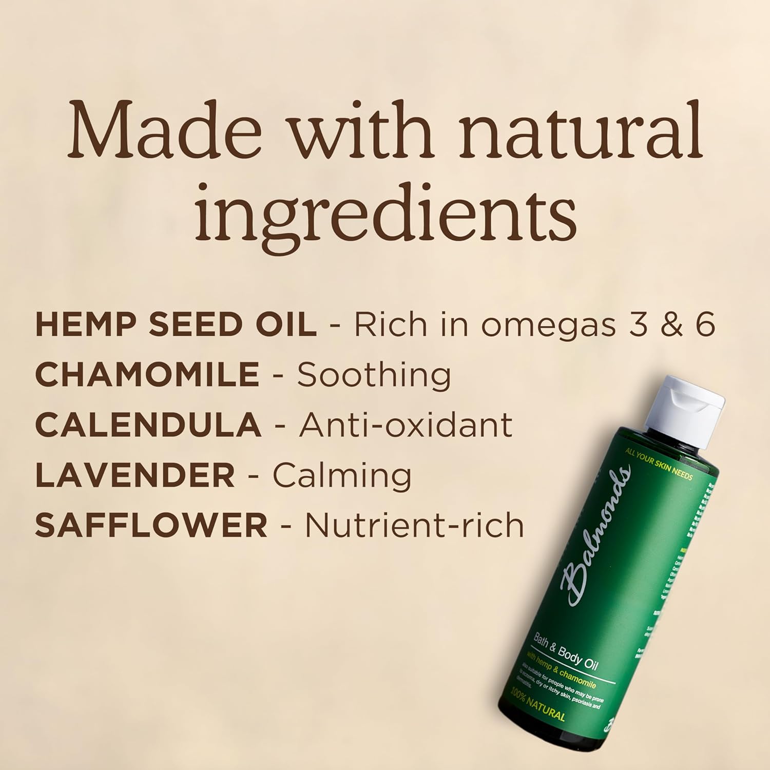 Natural Bath and Body Oil for Sensitive Skin