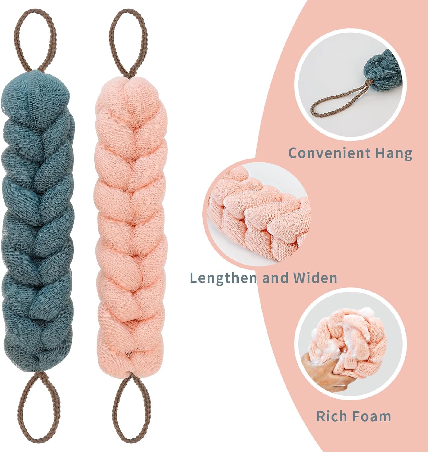 Stretchable Back Loofah Strap