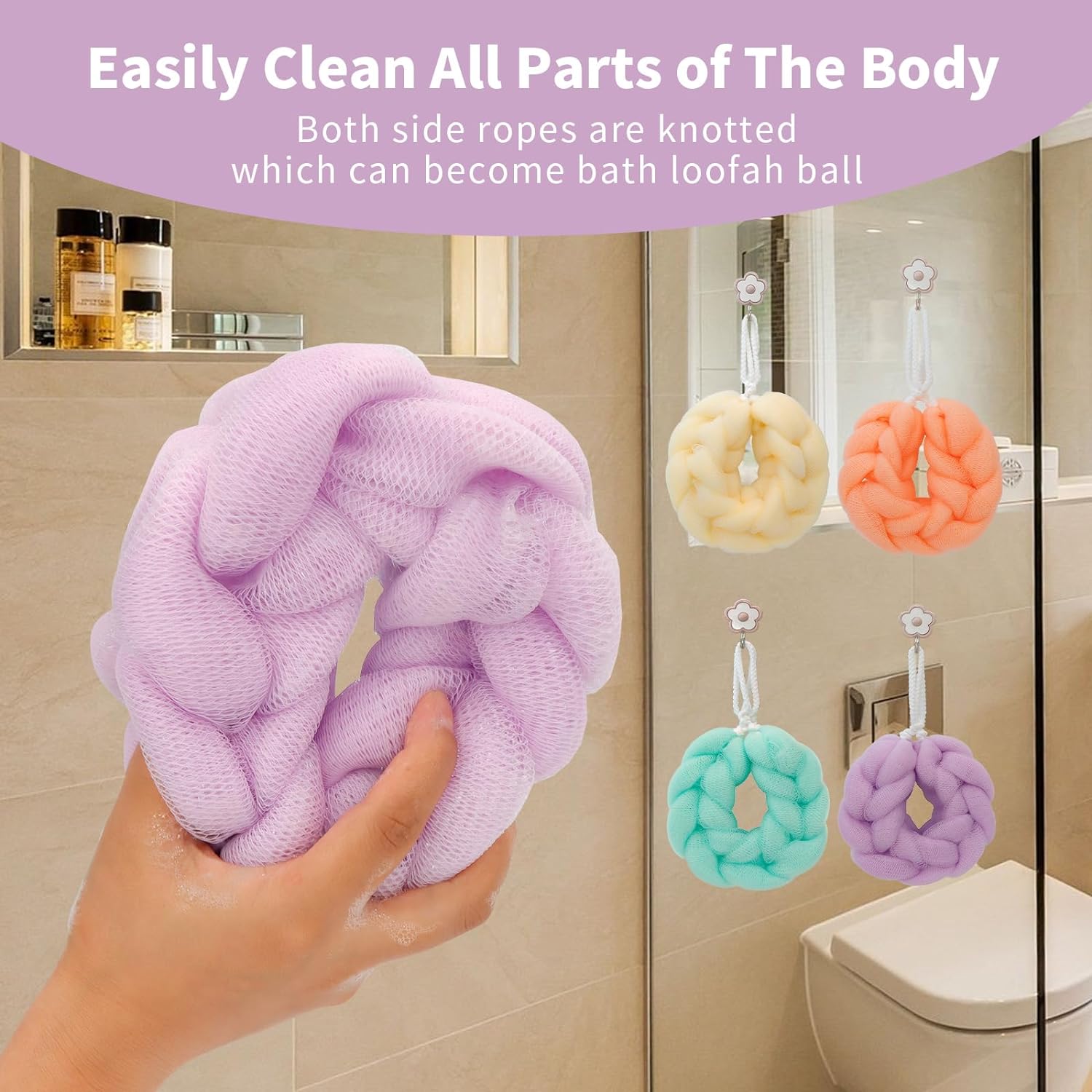 Stretchable Back Loofah Strap
