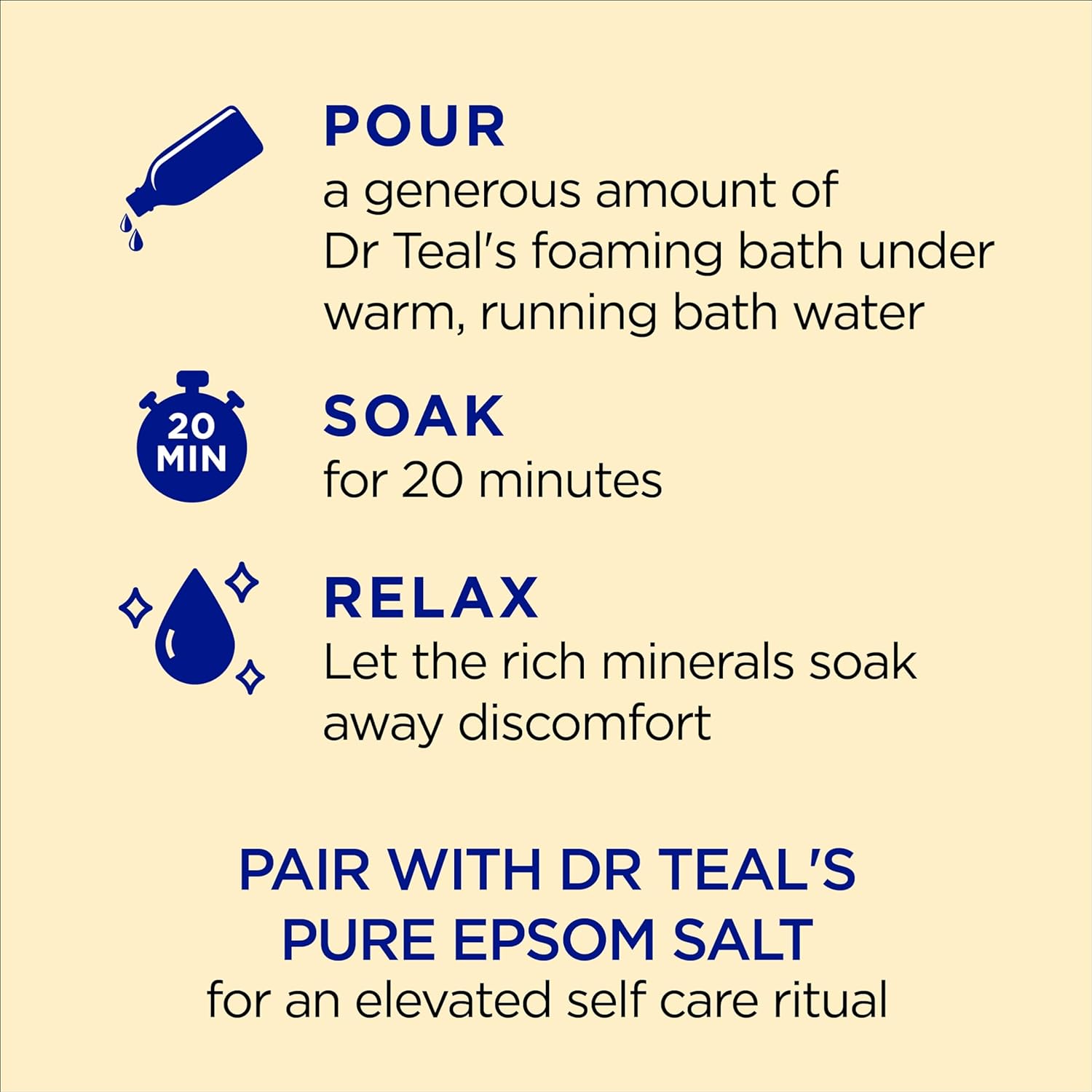 Dr Teal's Foaming Bath with Pure Epsom Salt, Sleep Blend with Melatonin, Lavender & Chamomile Essential Oils, 34 fl oz (Pack of 4) (Packaging May Vary)