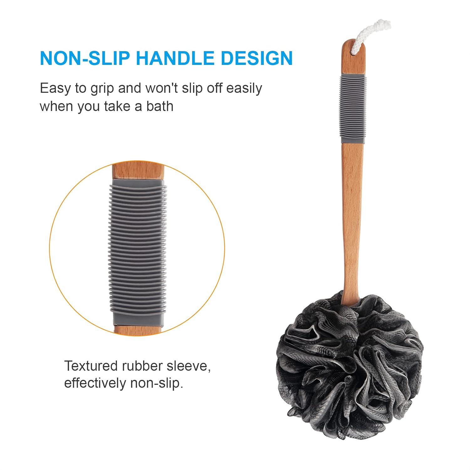 Loofah Back Scrubber Set