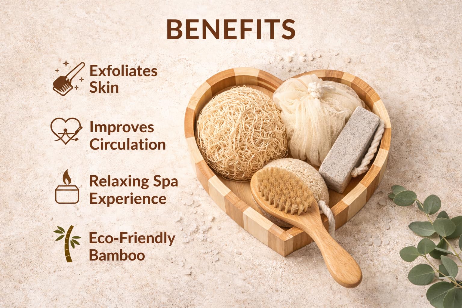 Essentials Spa Gift Set – Everyday Self Care Kit (Heart Collection)