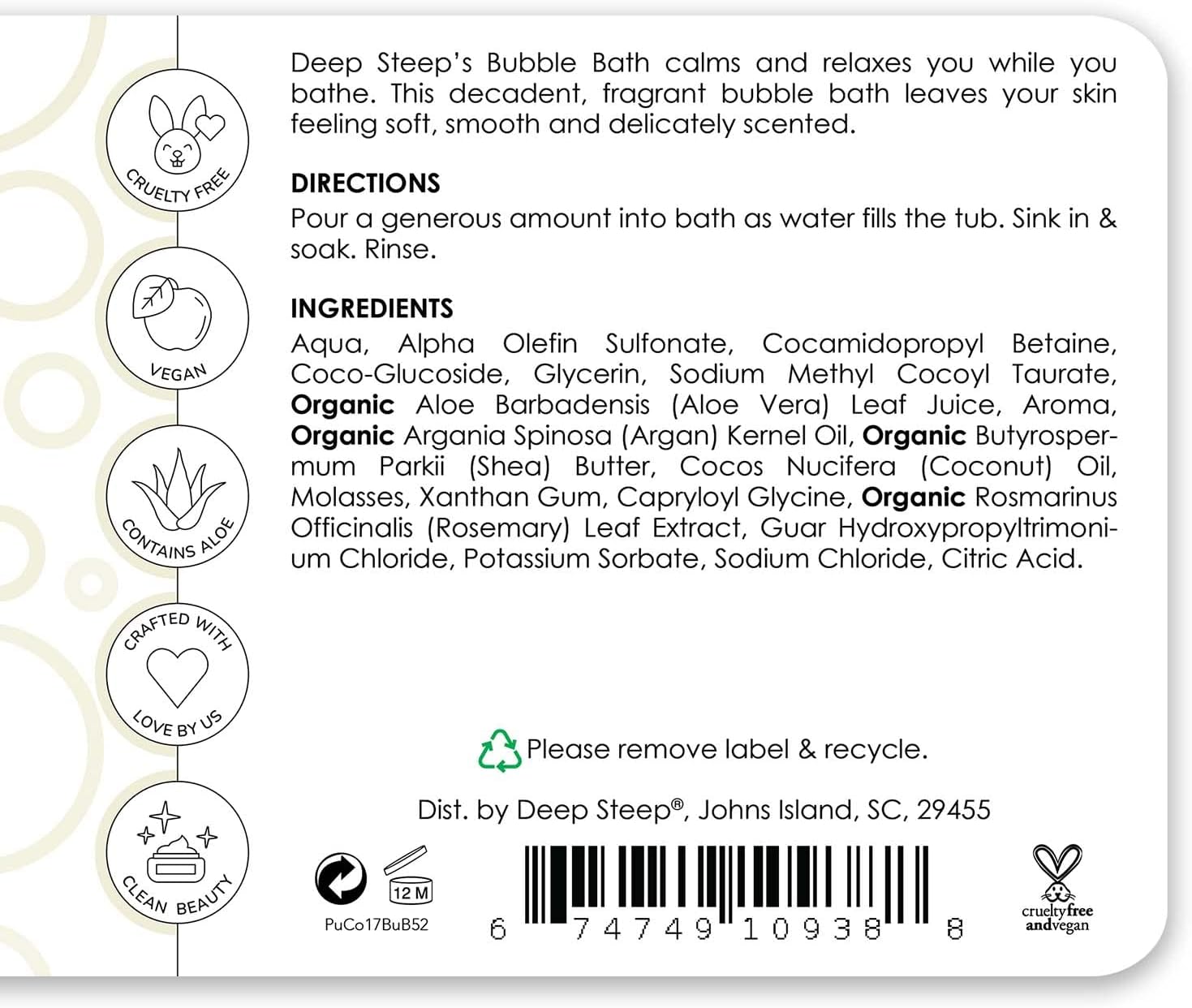 Vanilla Coconut Nourishing Bubble Bath (2-Pack)