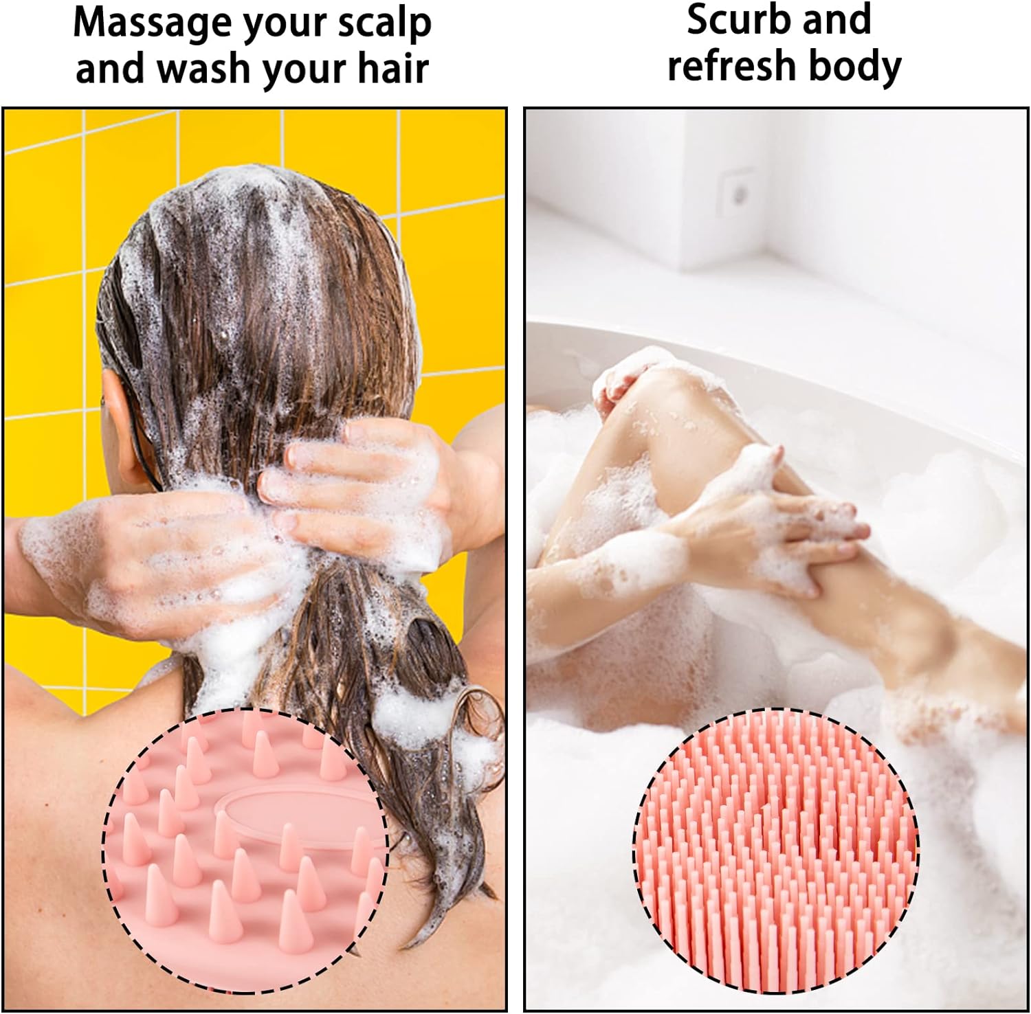 2-in-1 Silicone Body &amp; Scalp Brush