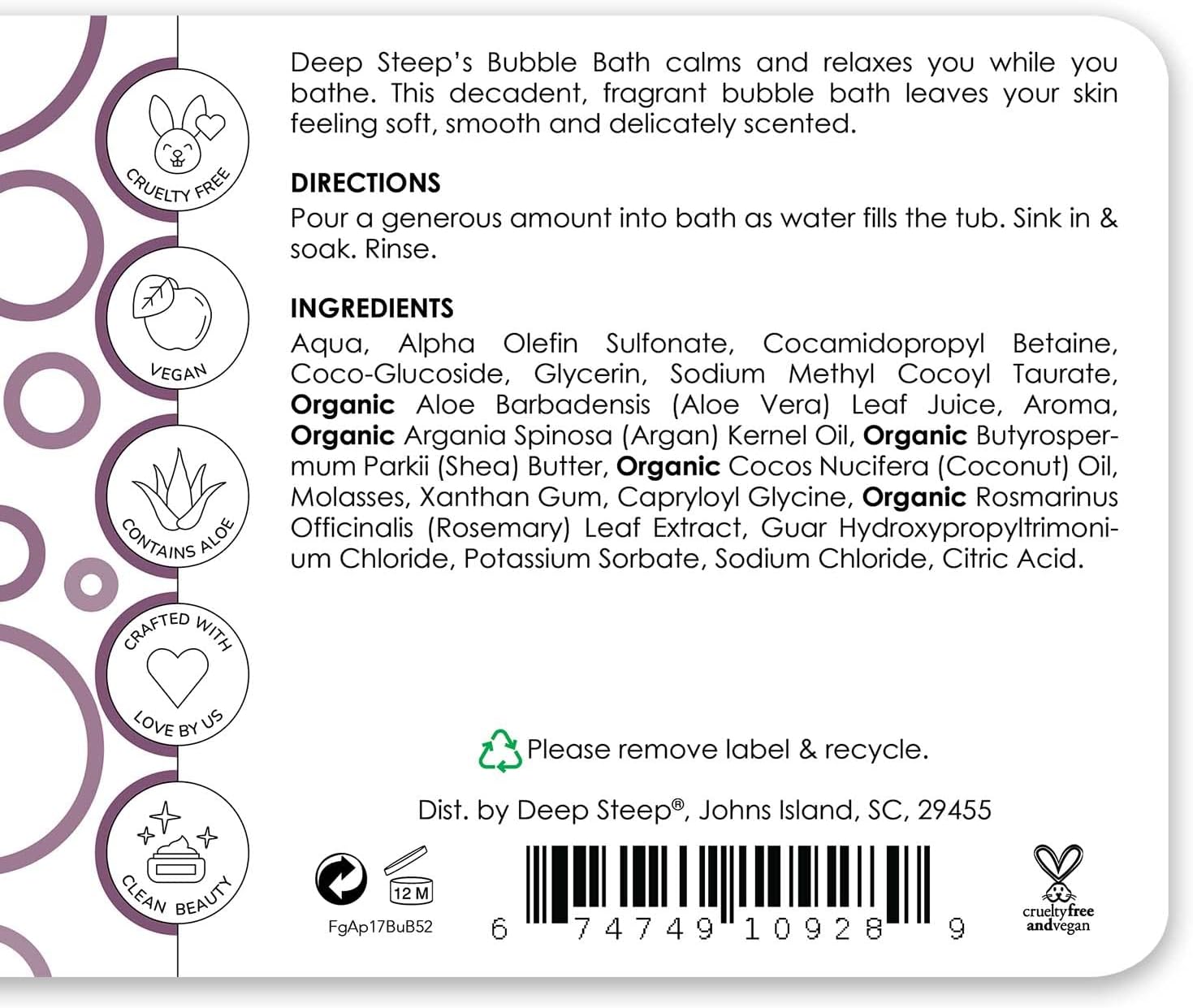 Vanilla Coconut Nourishing Bubble Bath (2-Pack)
