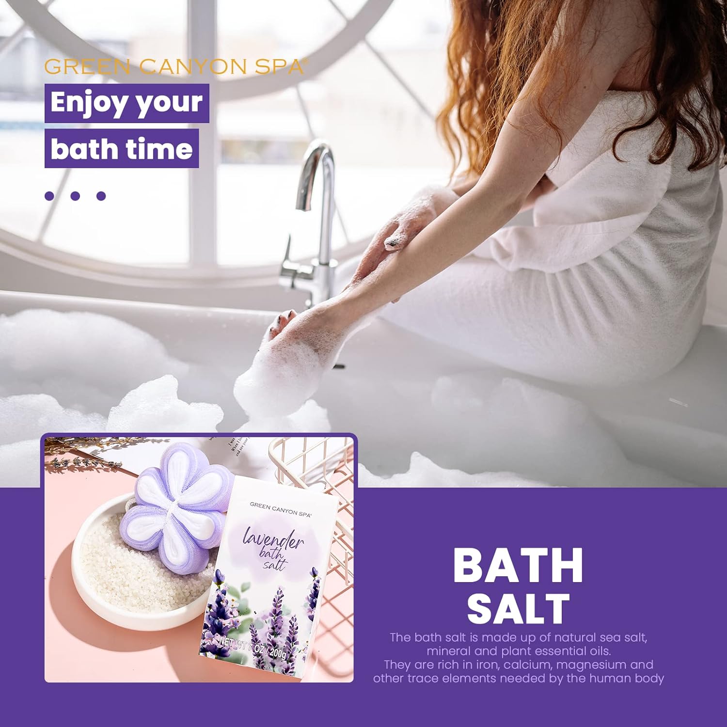 Lavender Spa and Body Care Gift Set