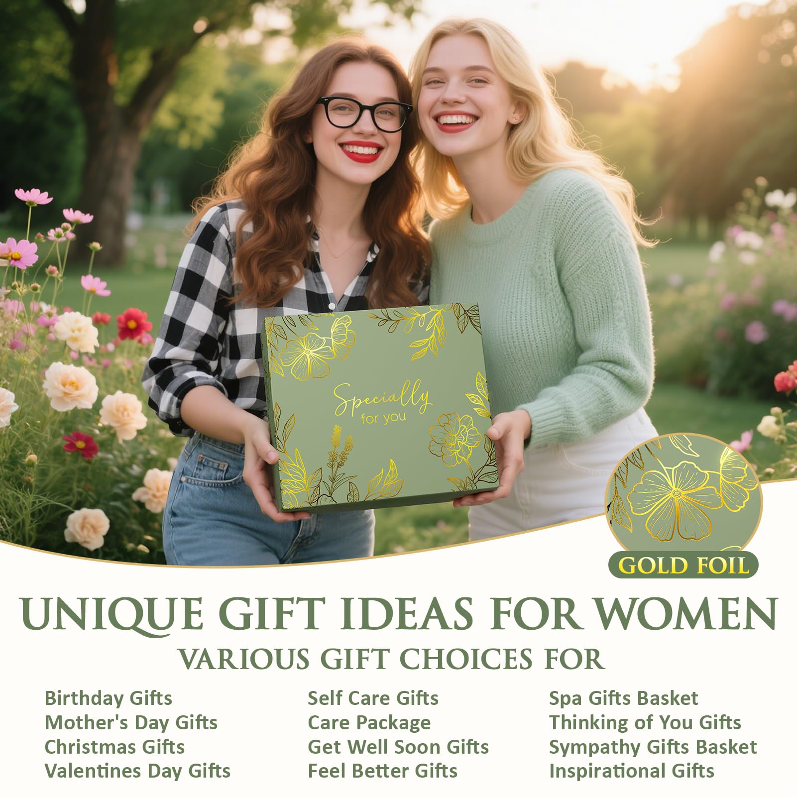 Self Care Gifts for Women – Luxury Wellness Gift Basket with Blanket, Mug & Spa Essentials