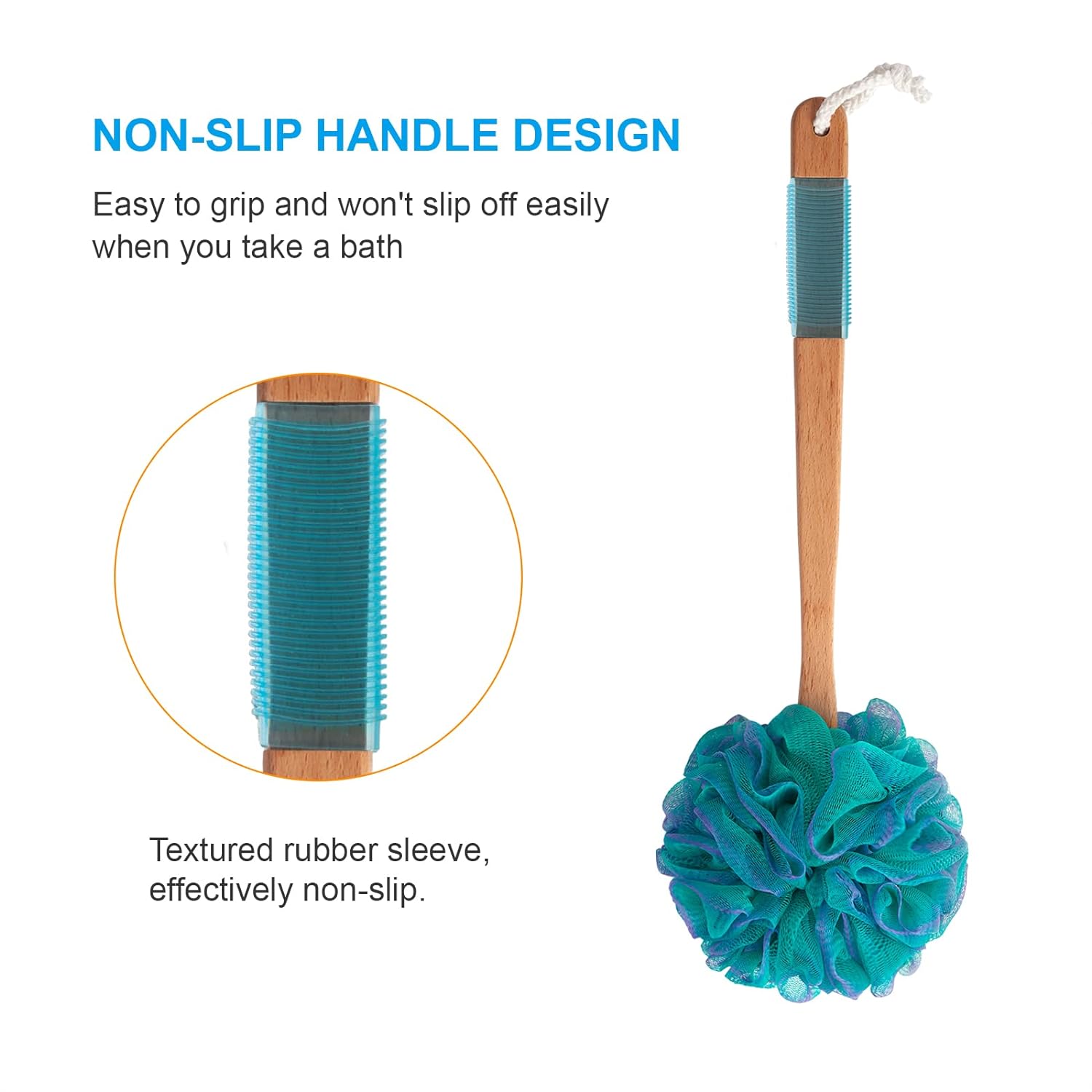 Loofah Back Scrubber Set