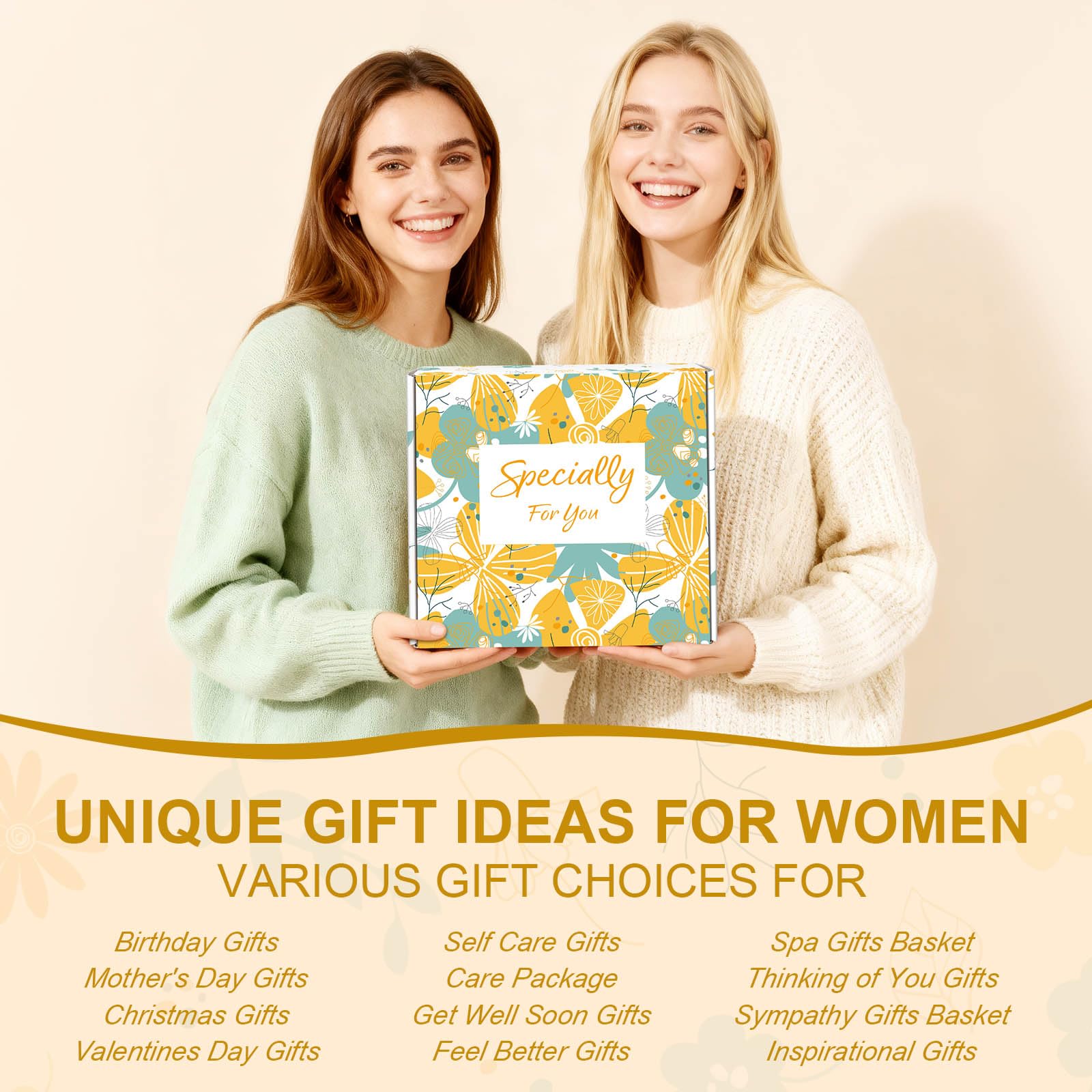 Comfort & Joy Gift Box for Women with Daisy Cup and Cozy Blanket