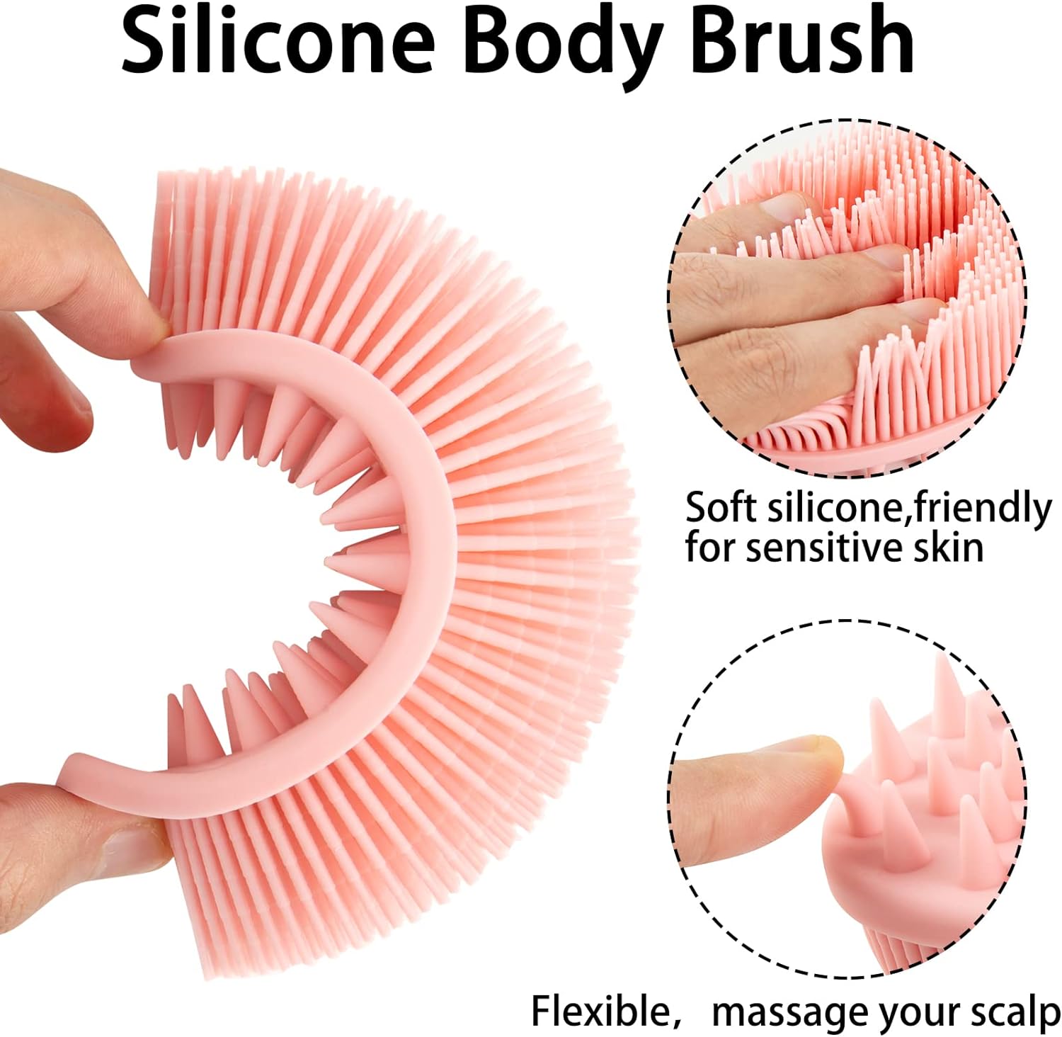 2-in-1 Silicone Body &amp; Scalp Brush