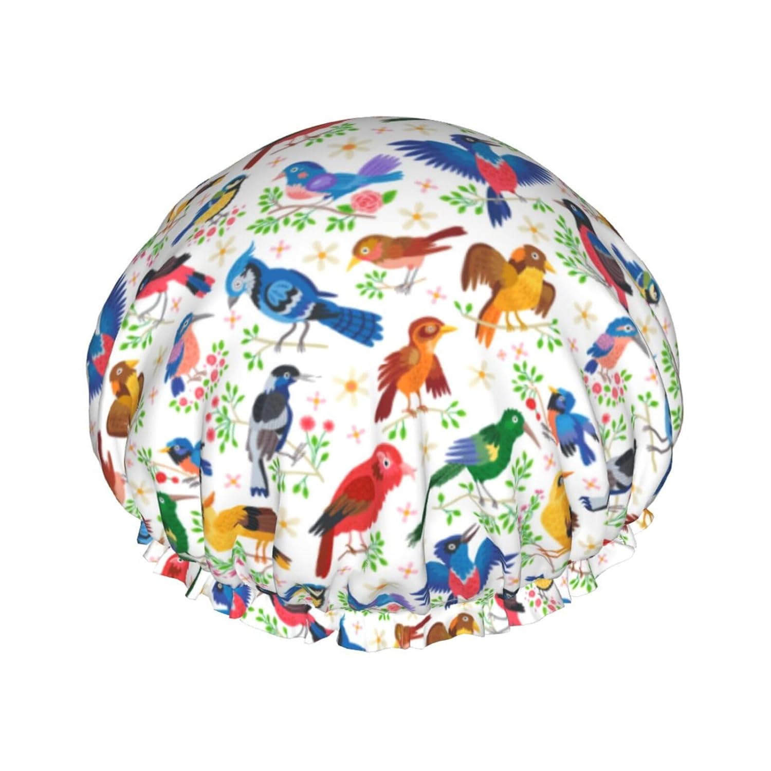 Double-Layer Waterproof Shower Cap