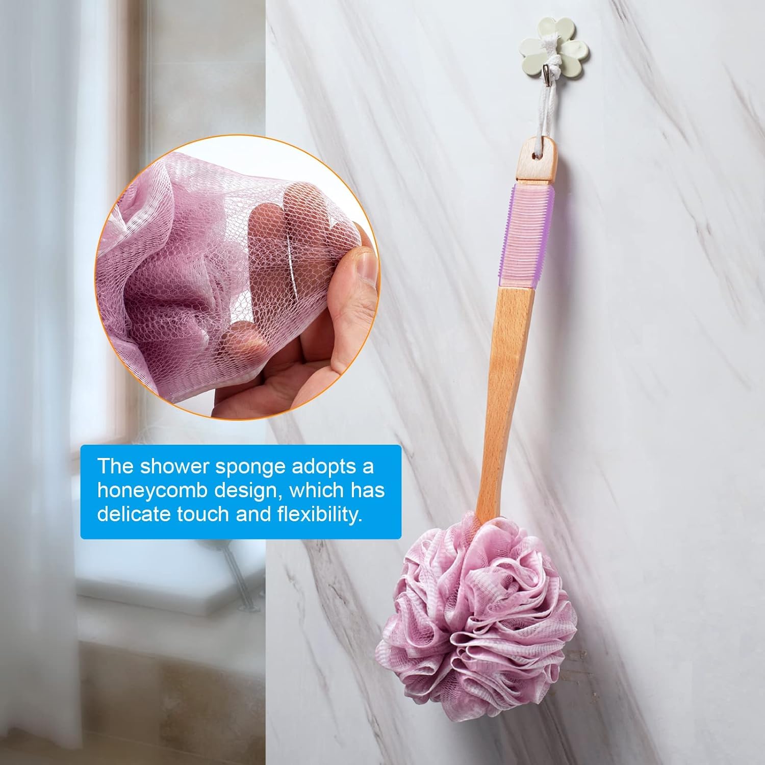 Loofah Back Scrubber Set