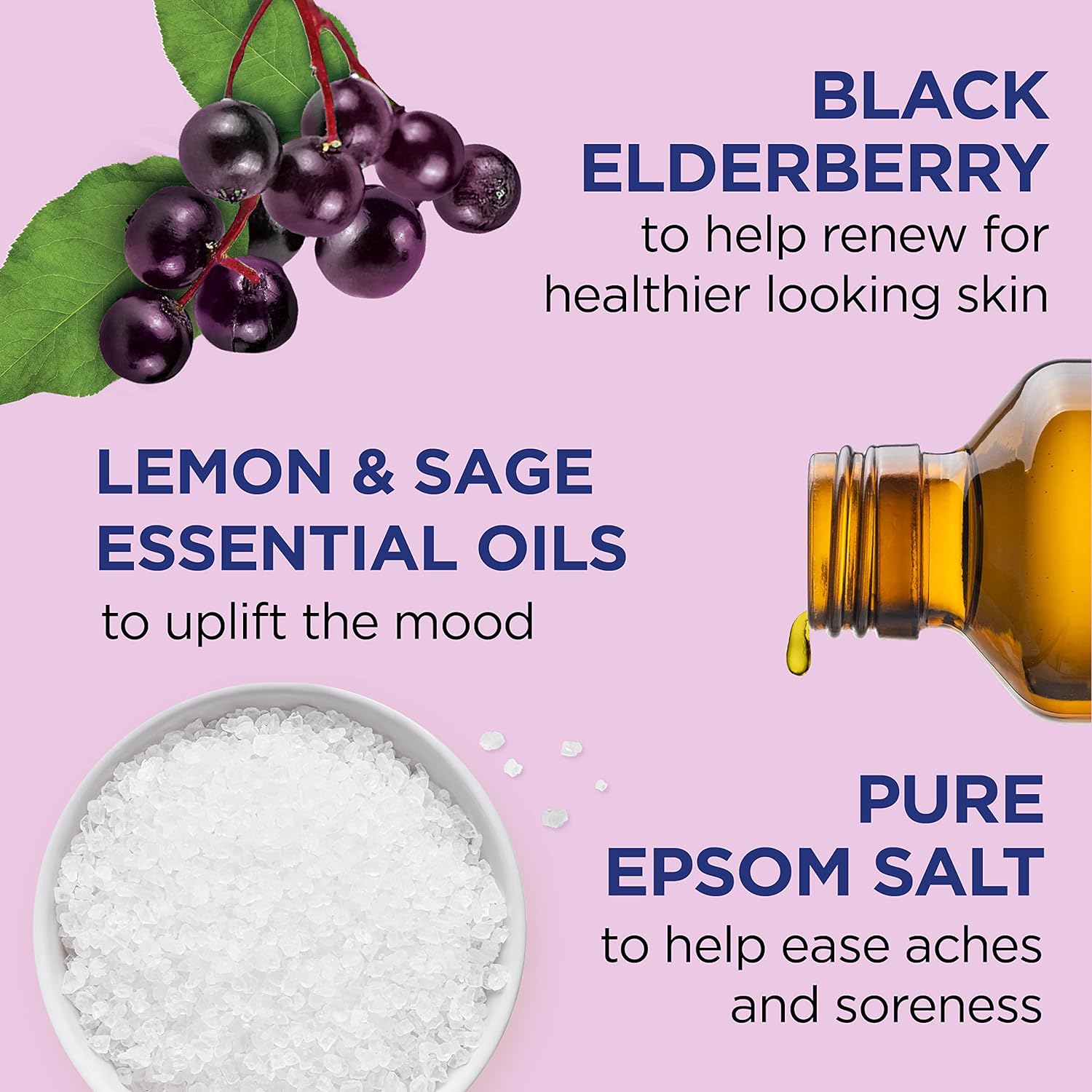 Dr Teal's Epsom Salt Soaking Solution, Soothe & Sleep, Lavender, 3lbs (Packaging May Vary)