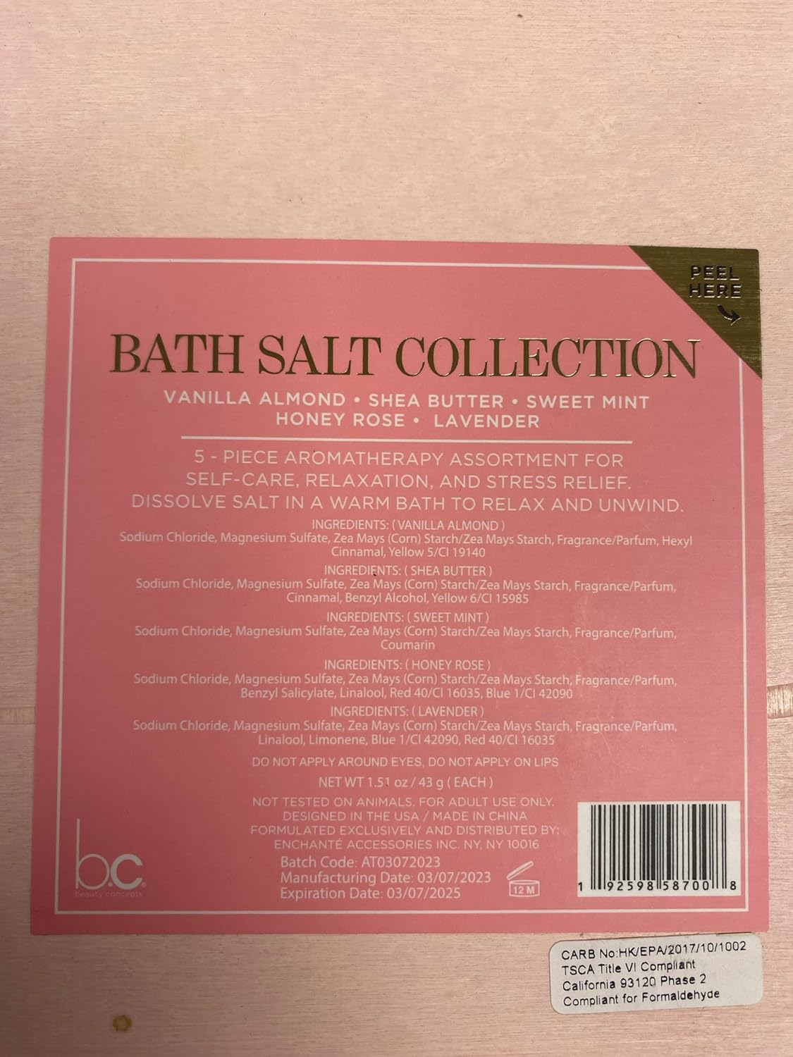 Luxury Bath Salt Gift Set – Aromatherapy Collection