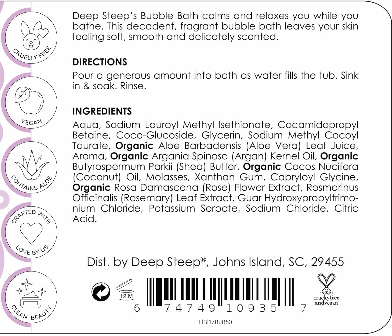 Vanilla Coconut Nourishing Bubble Bath (2-Pack)