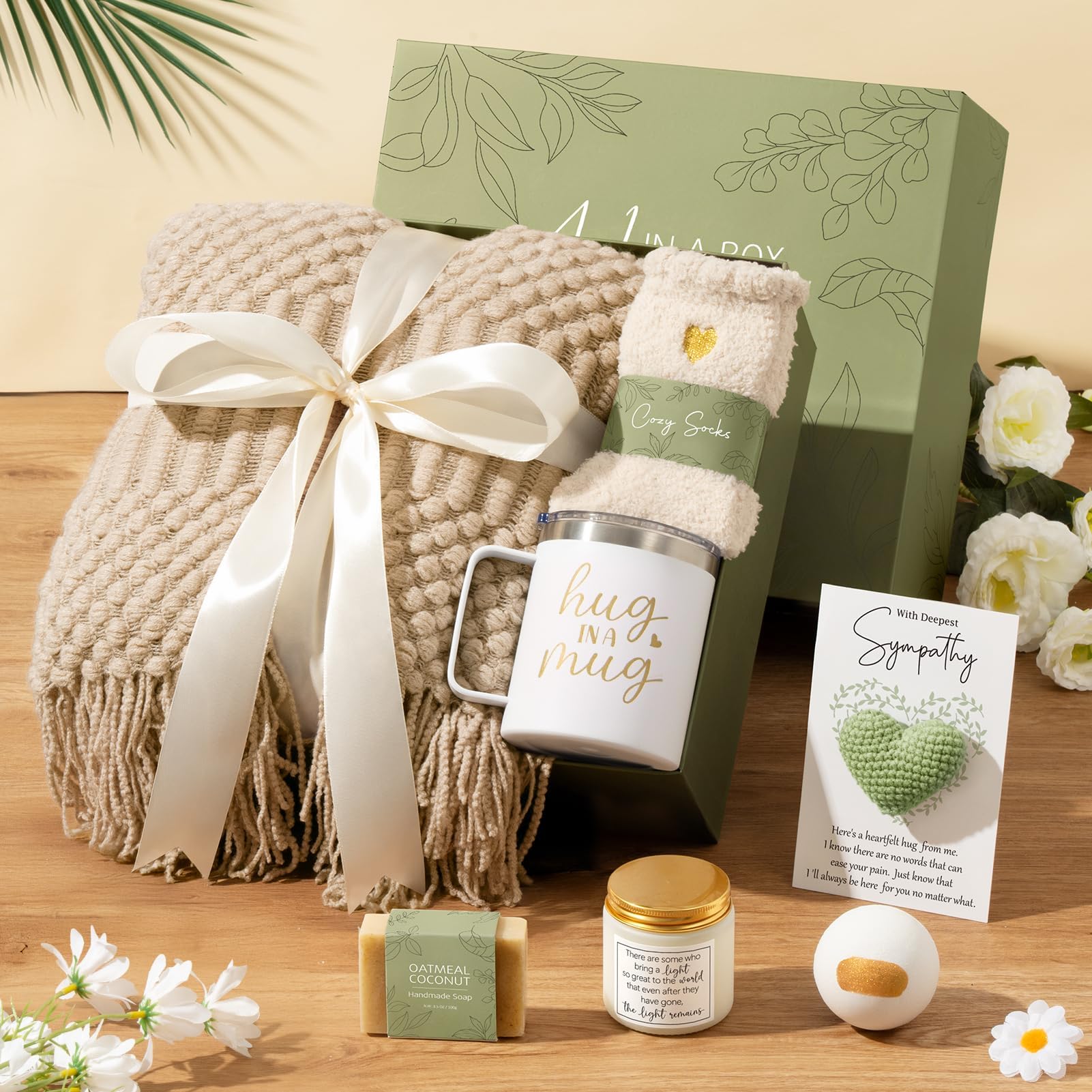 Gift Basket for Women – Cozy Blanket, Tumbler & Self Care Essentials Gift Set