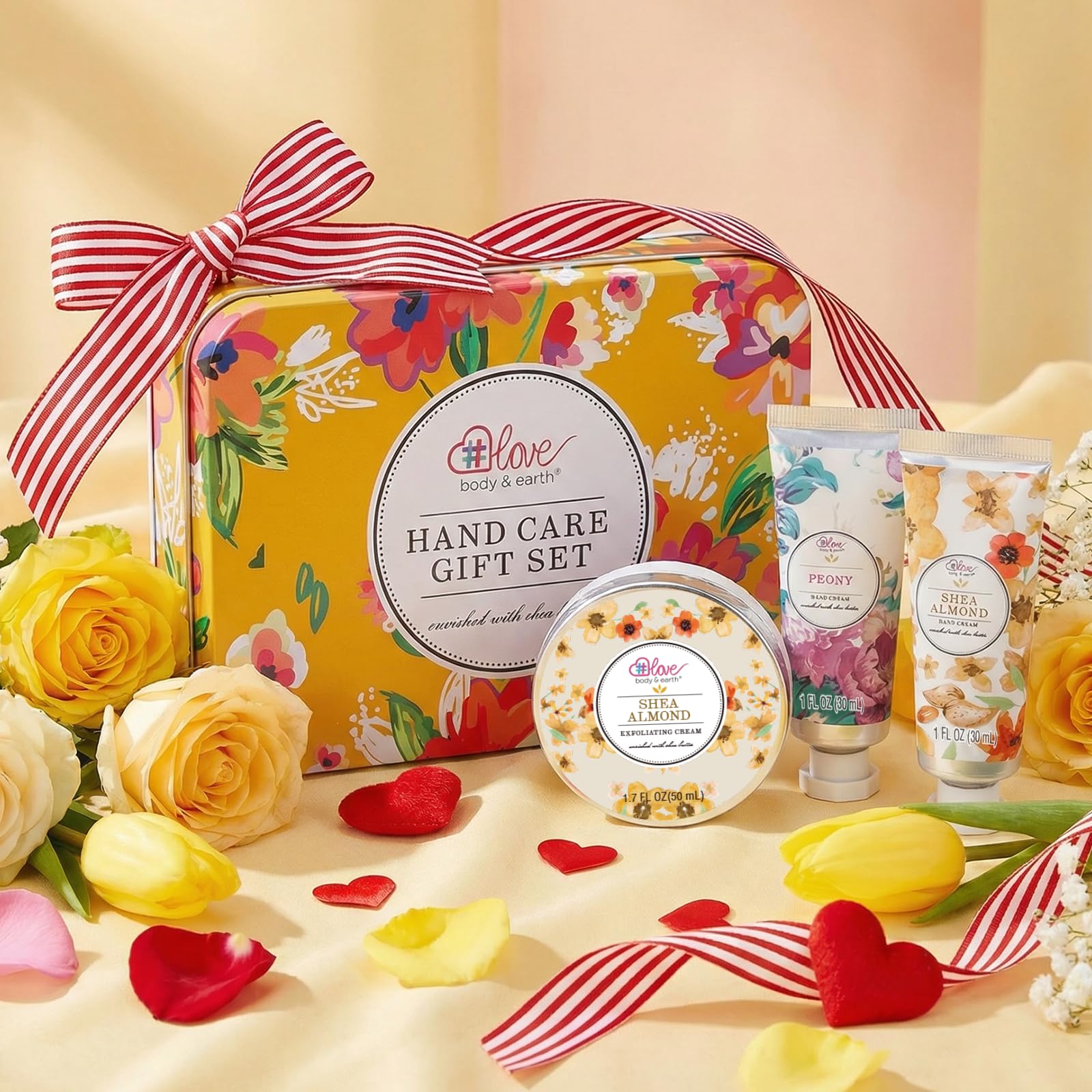 Body And Earth Love Hand Cream Gift Set for Women, Hand Lotion Sets for Easter Gifts