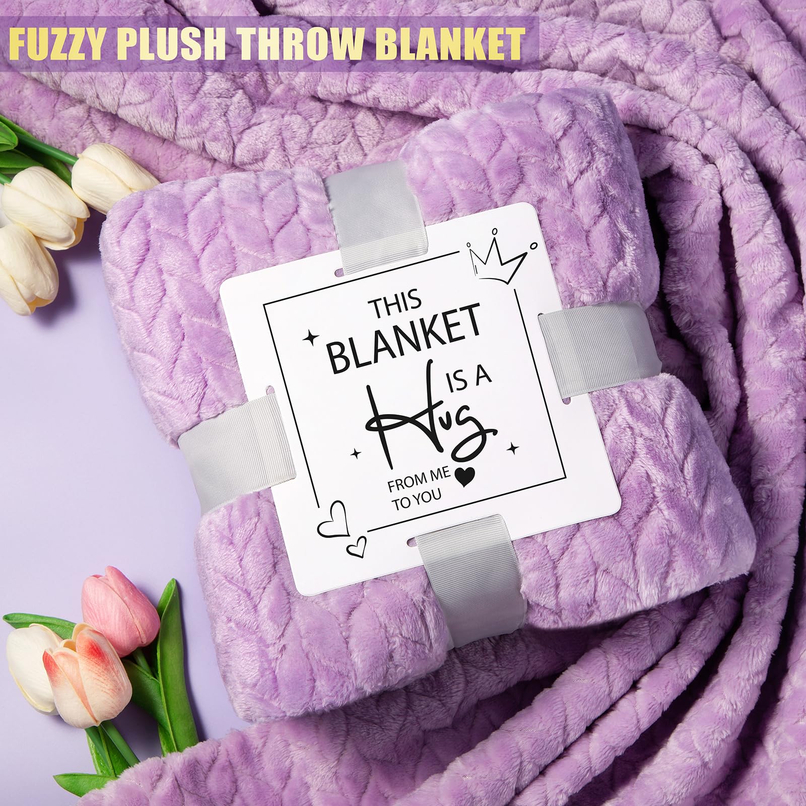 Self Care Gift Basket for Women – Spa Gift Set with Blanket, 40oz Tumbler & Relaxing Essentials.