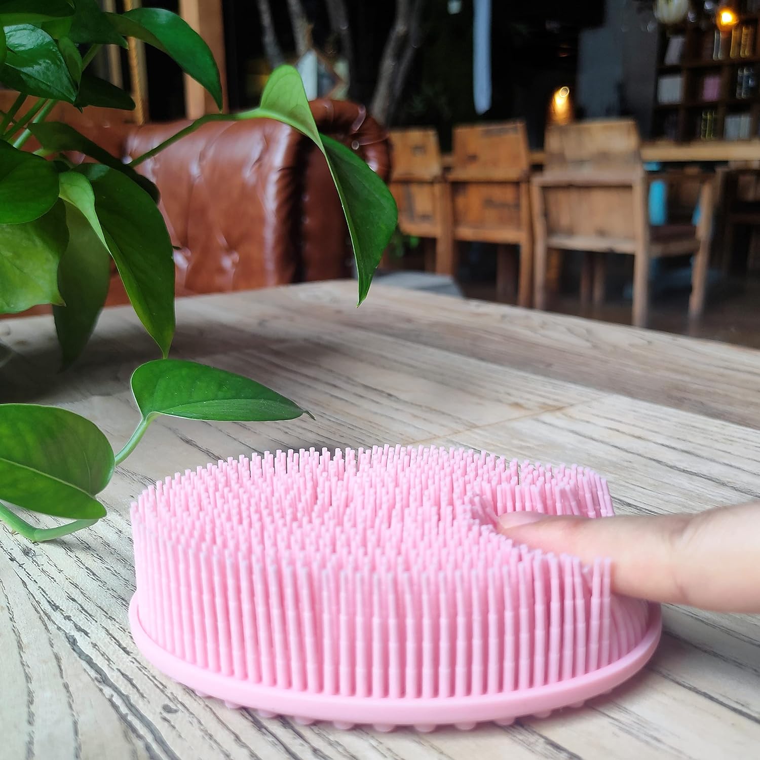 Premium Sensory Brush for Kids or Autism,Soft Silicone Body Scrubber,2 in 1 Sensory Room Occupational Therapy Sensory Brushes,Silicone Loofah,Pets Shower Brush Bath Brush Shampoo Brush(Whale-Teal)
