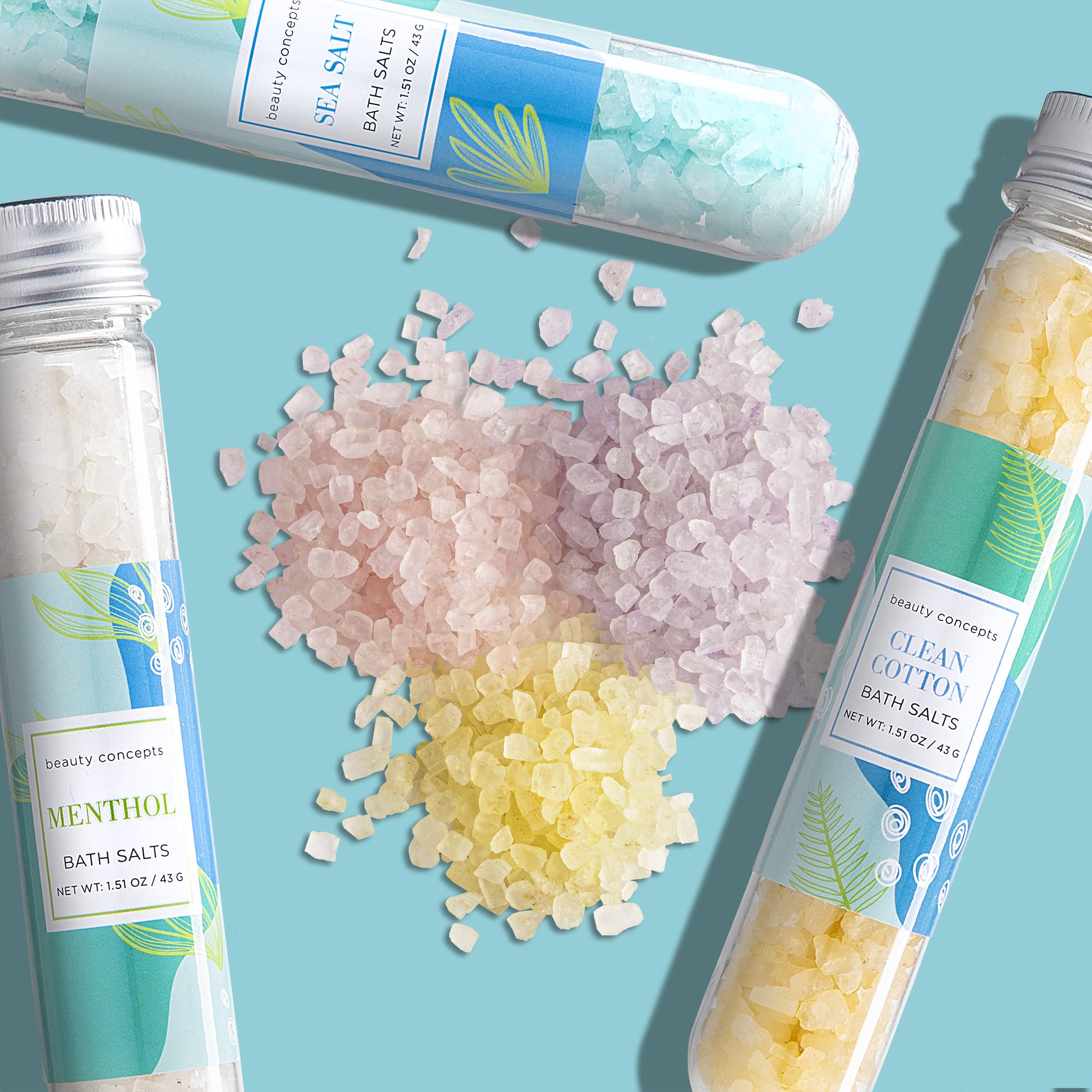 B.C. Beauty Concepts Aromatherapy Bath Salts- Epsom Salts for Soaking, Relaxing Bath Spa Set