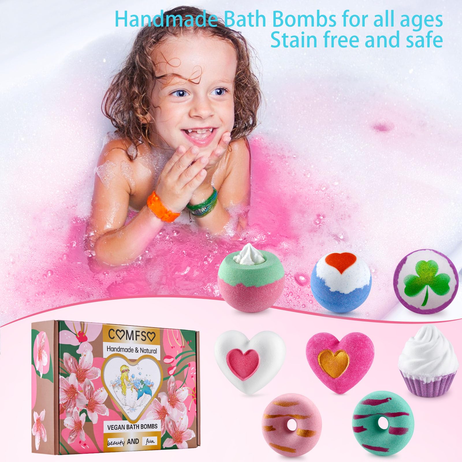Natural Bath Bomb Gift Set