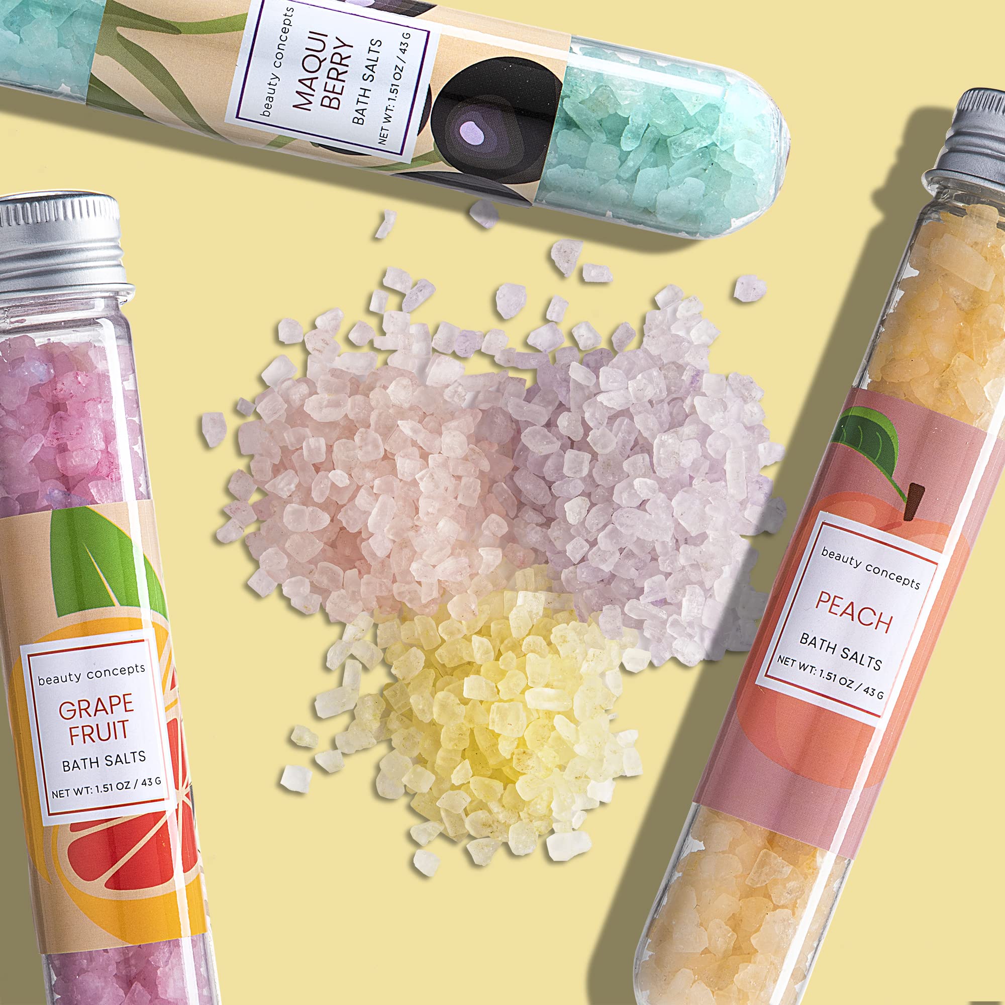 B.C. Beauty Concepts Aromatherapy Bath Salts- Epsom Salts for Soaking, Relaxing Bath Spa Set