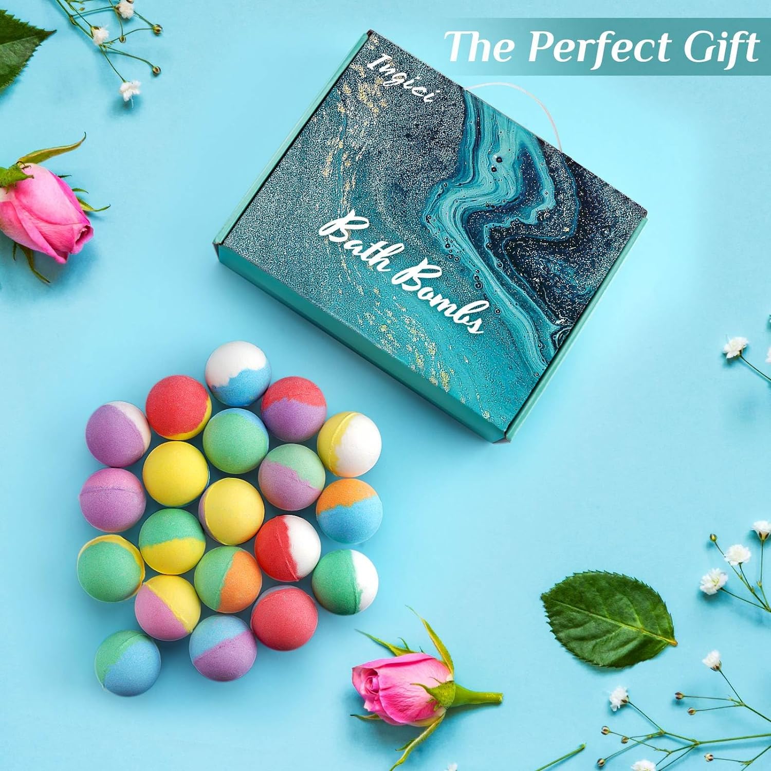 Bath Bombs Gift Set - 20Pcs Bath Bombs for Women.