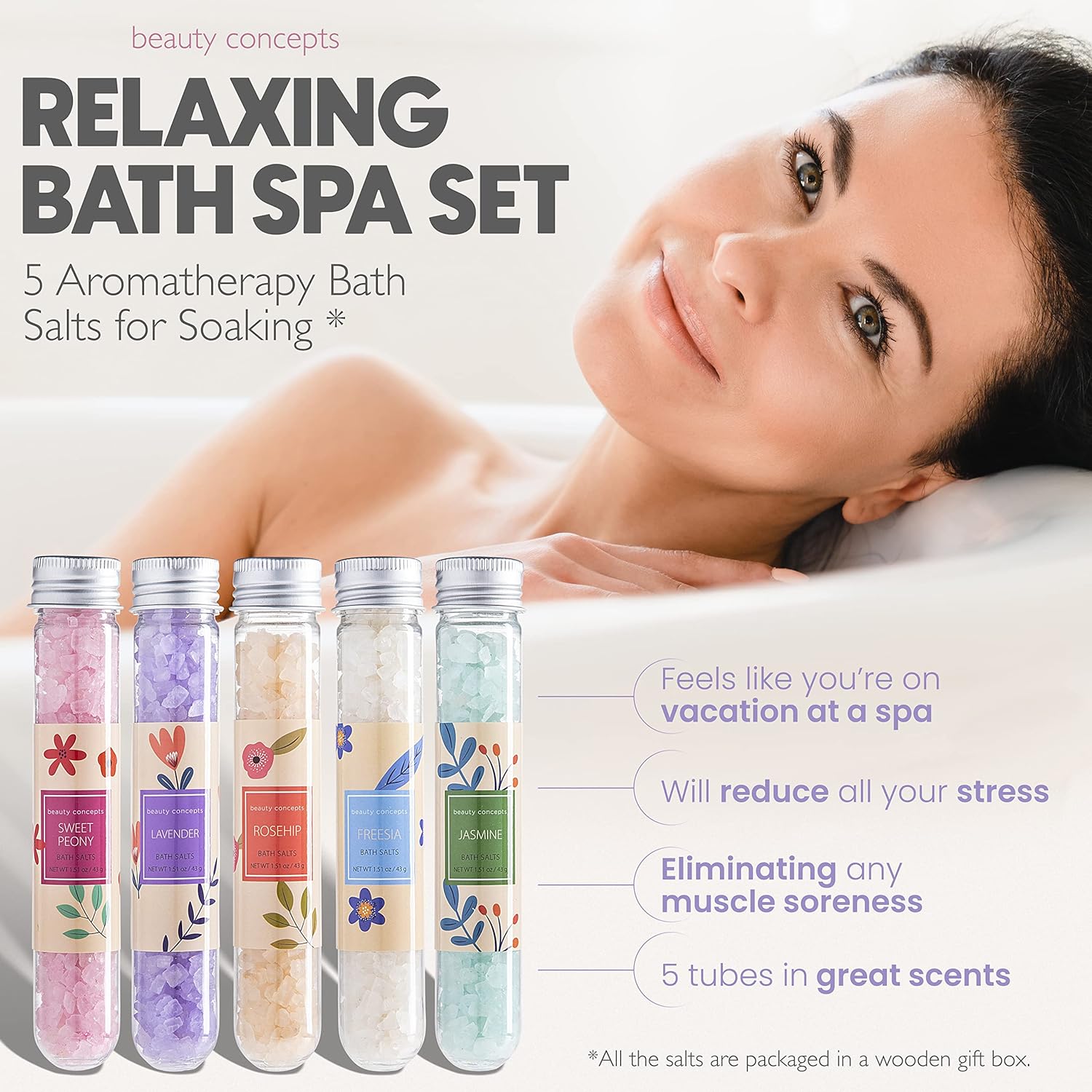 Luxury Bath Salt Gift Set – Aromatherapy Collection